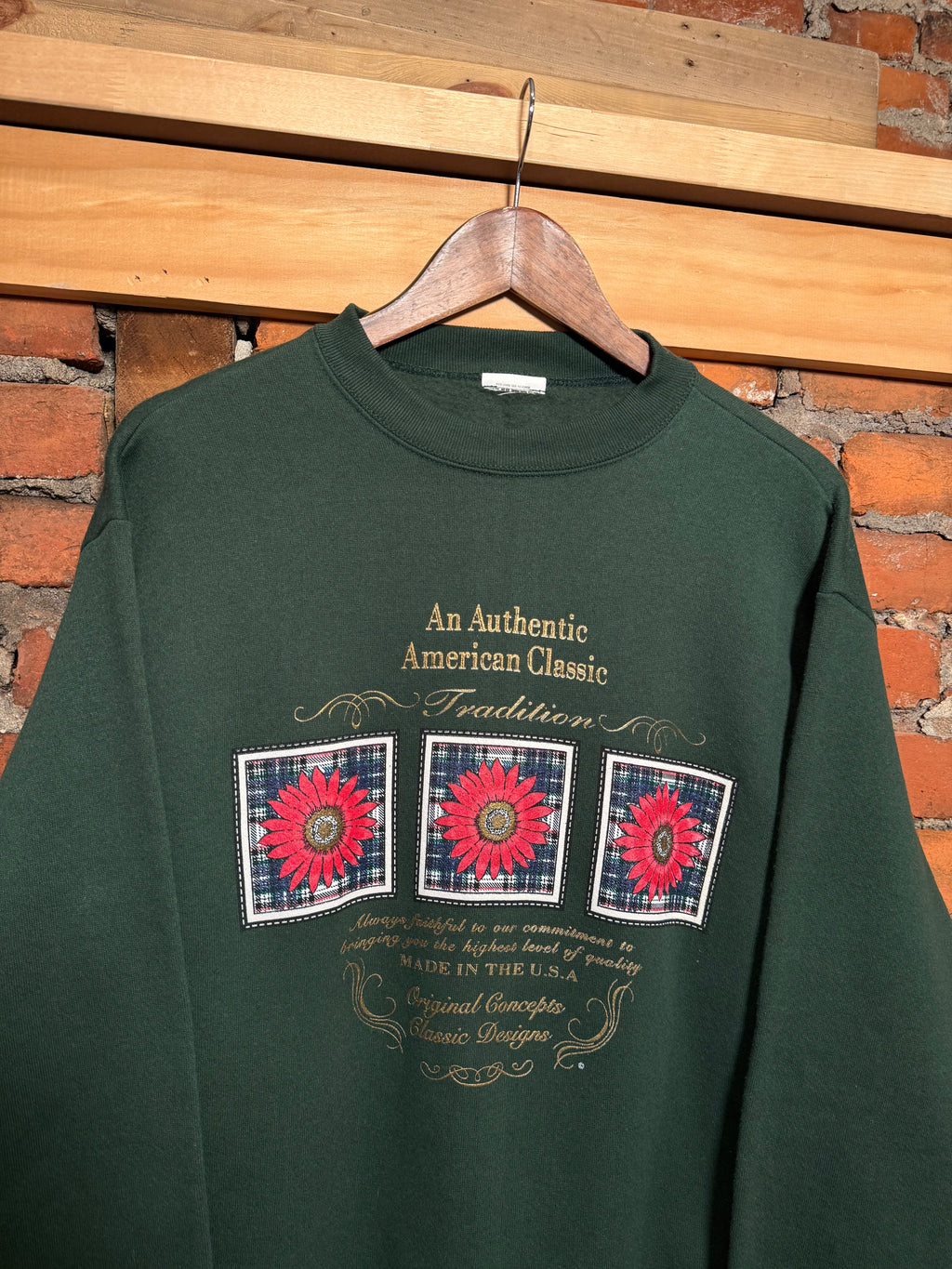 Vintage American Classic Flower Crewneck (M)