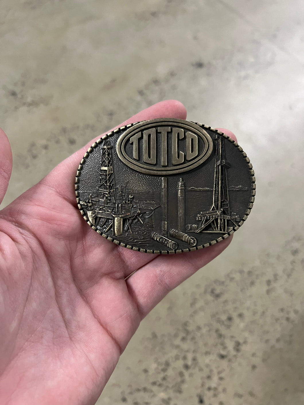 Vintage Totco Oil Drilling Belt Buckle