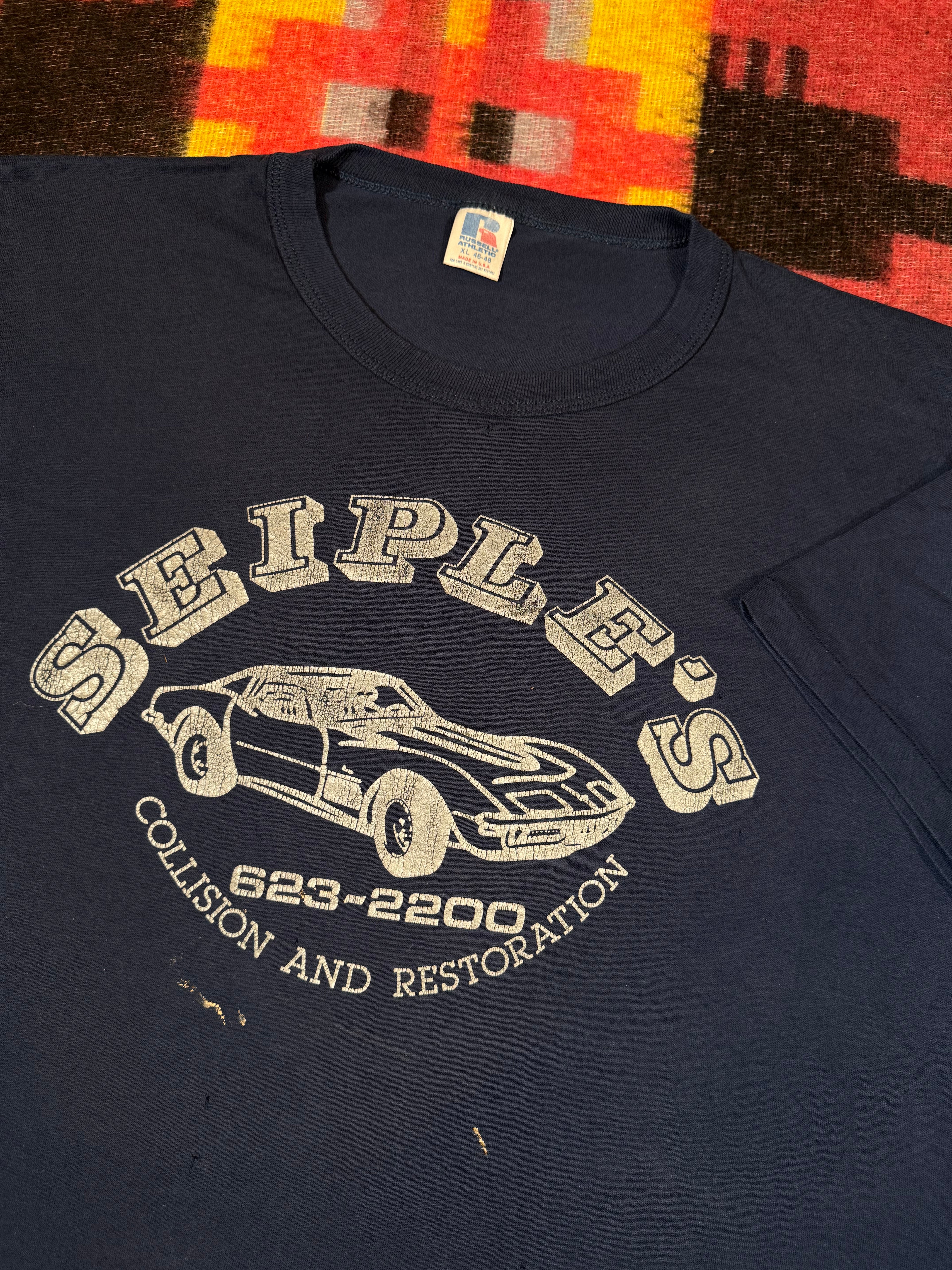 Vintage 90s Seiple’s Autobody Shop Shirt (XXL)