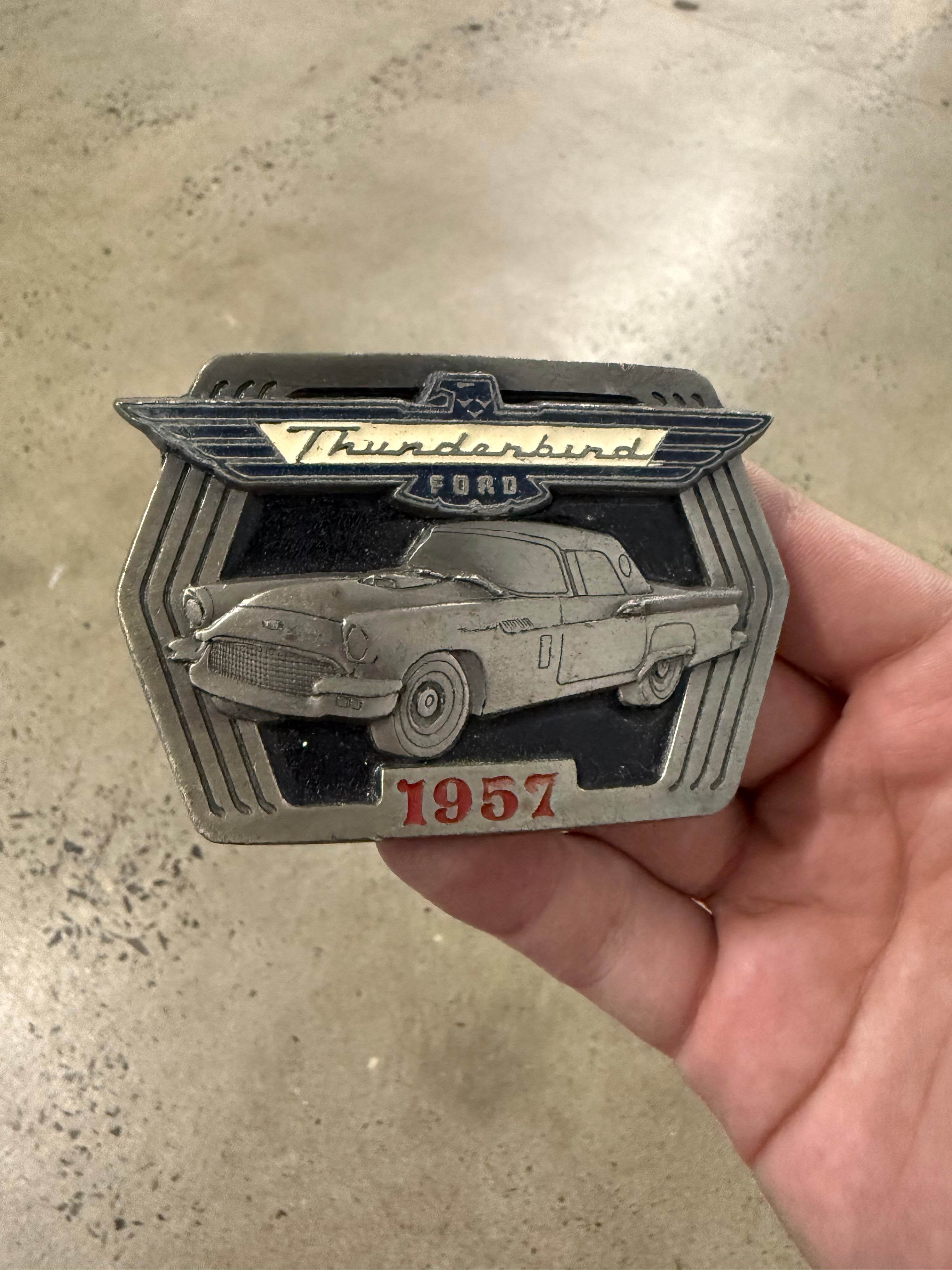 Vintage Ford Thunderbird Belt Buckle