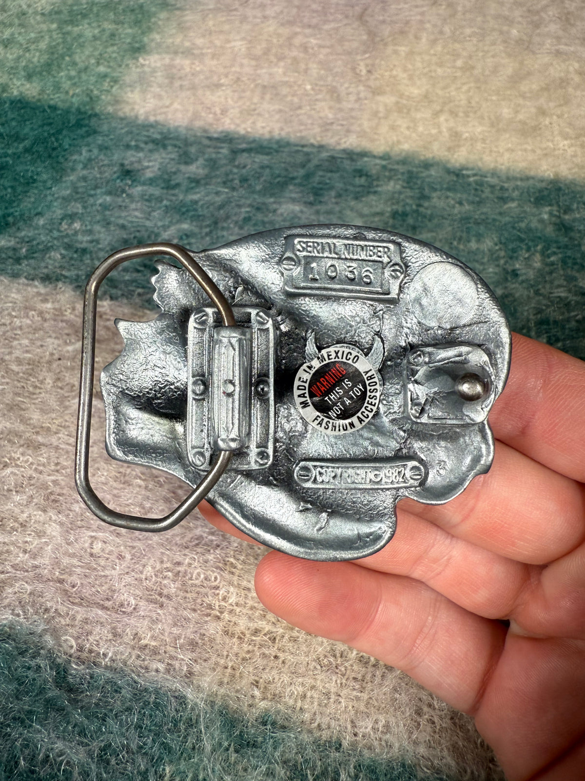 Vintage Ride to Live Eagle Colorful Belt Buckle