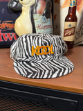 Vintage Kool Cigarettes Zebra Print Hat