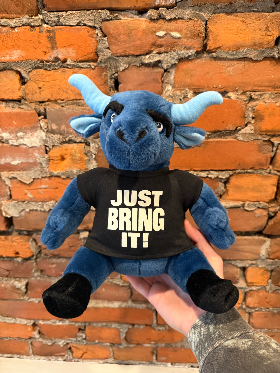 Vintage 2002 The Rock WWF Bull Plush
