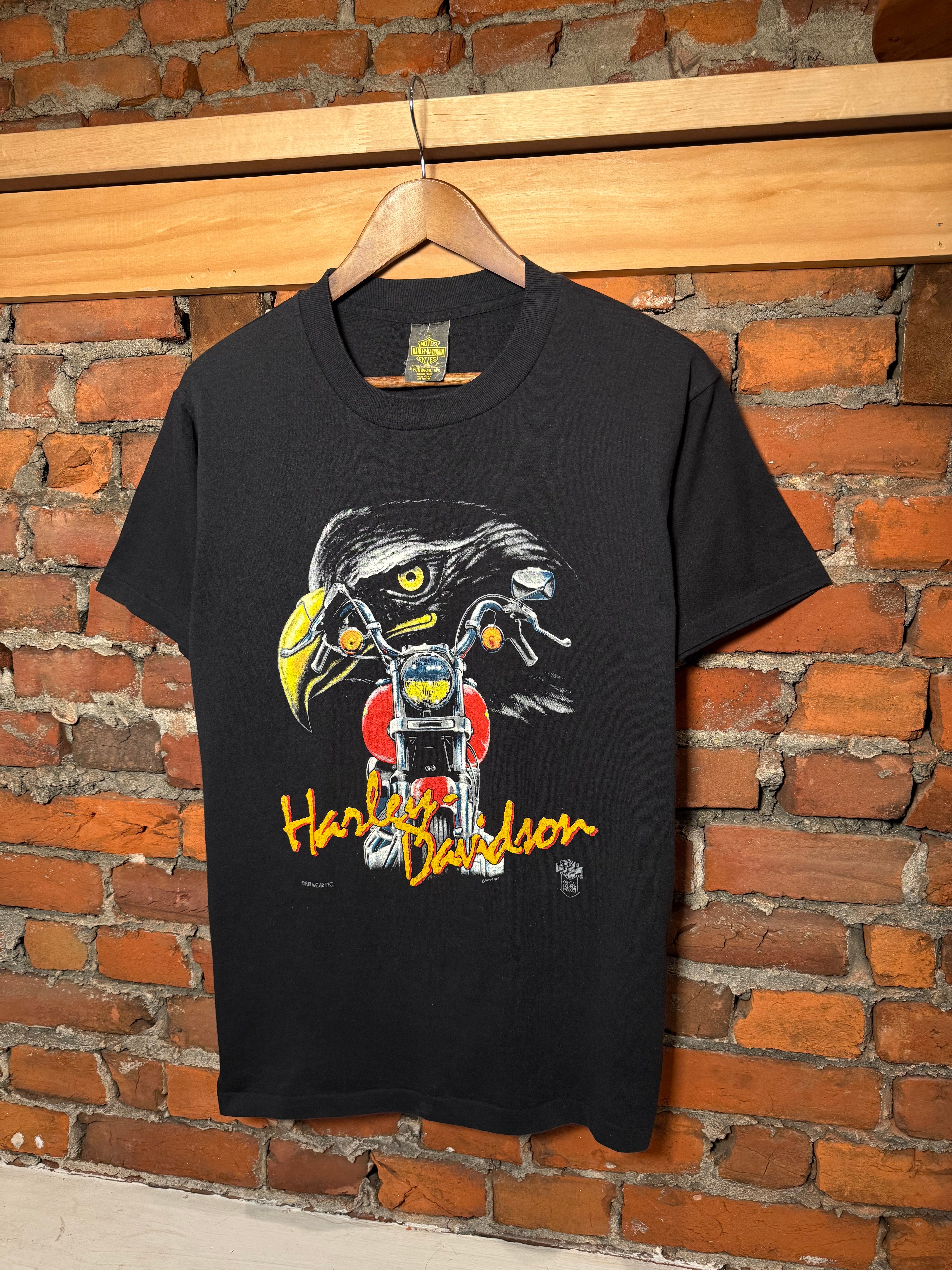 Vintage 80s Harley Davidson Funwear Eagle T-Shirt (M)