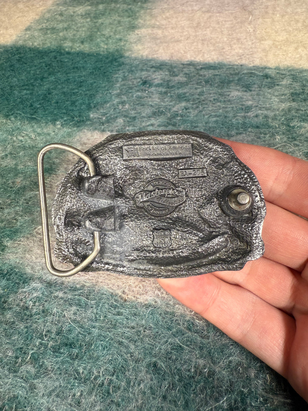 Vintage Baseball Equipment Belt Buckle