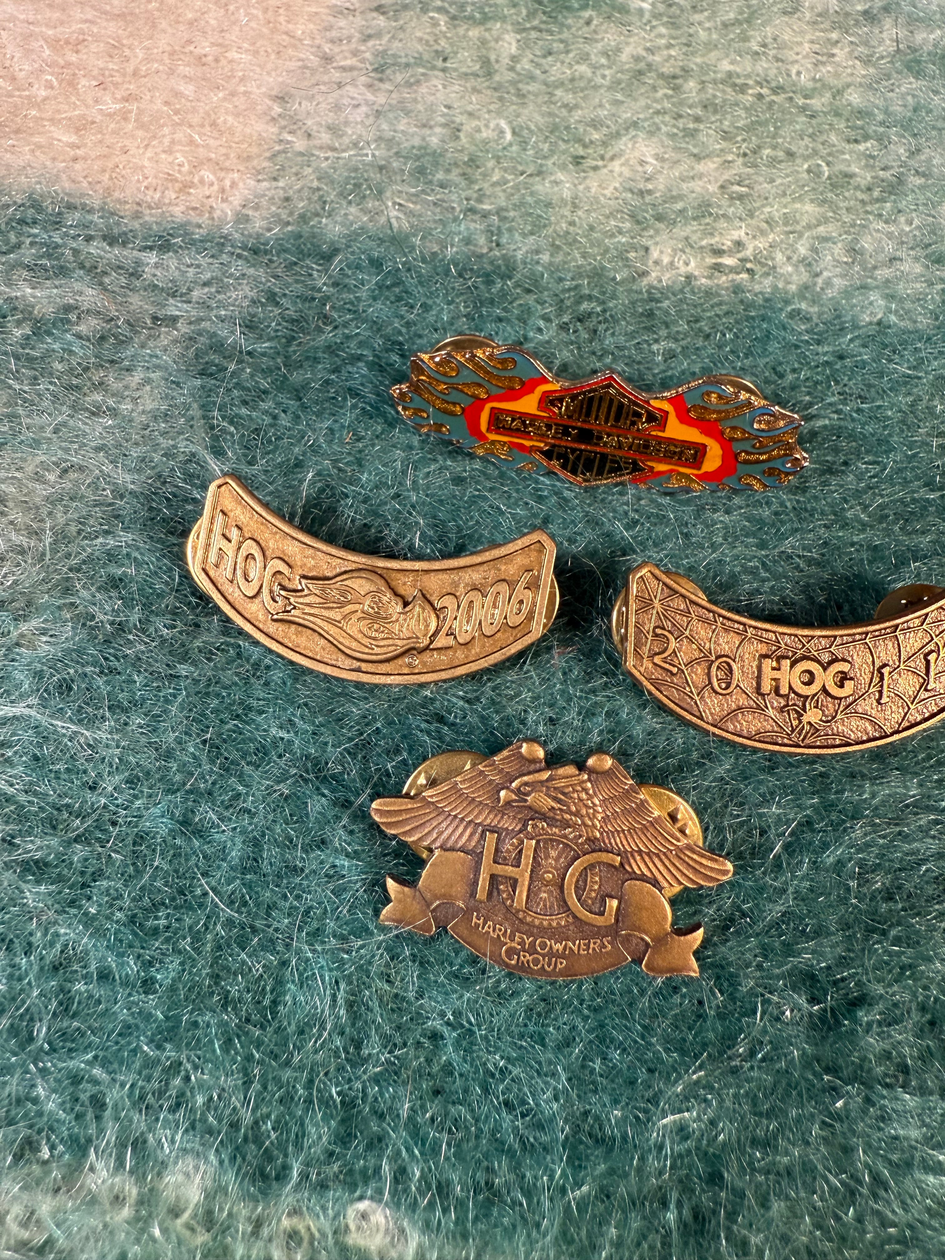 Lot of 4 Harley Davidson Motorcycle Pins