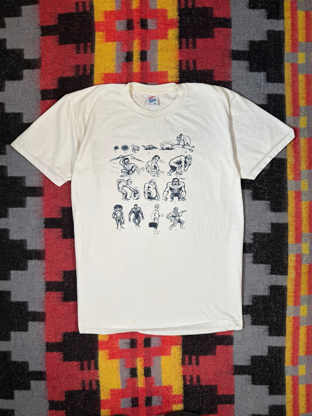 Vintage The Missing Link In Education Evolution Tee (L)