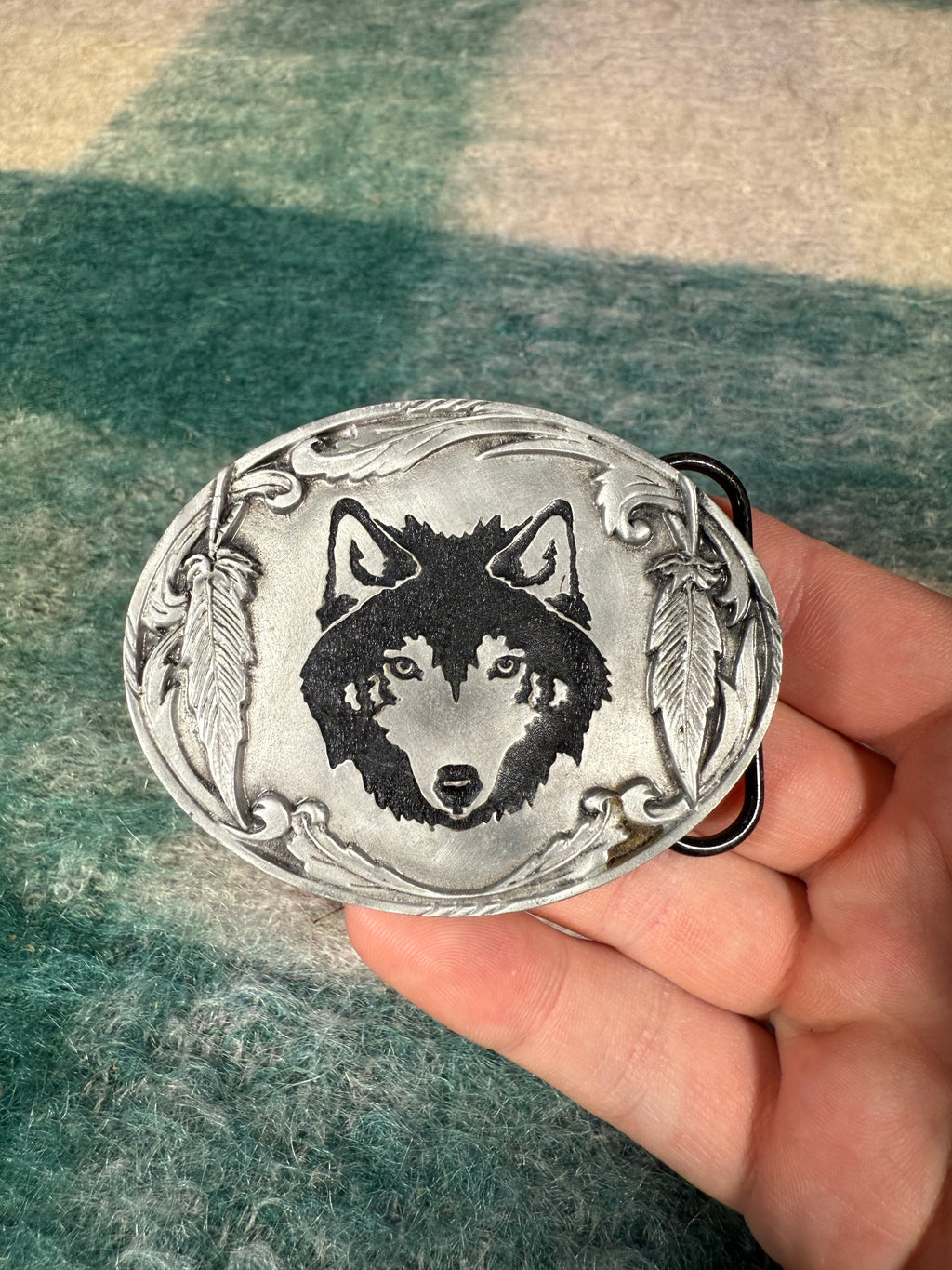 Vintage Wolf Belt Buckle