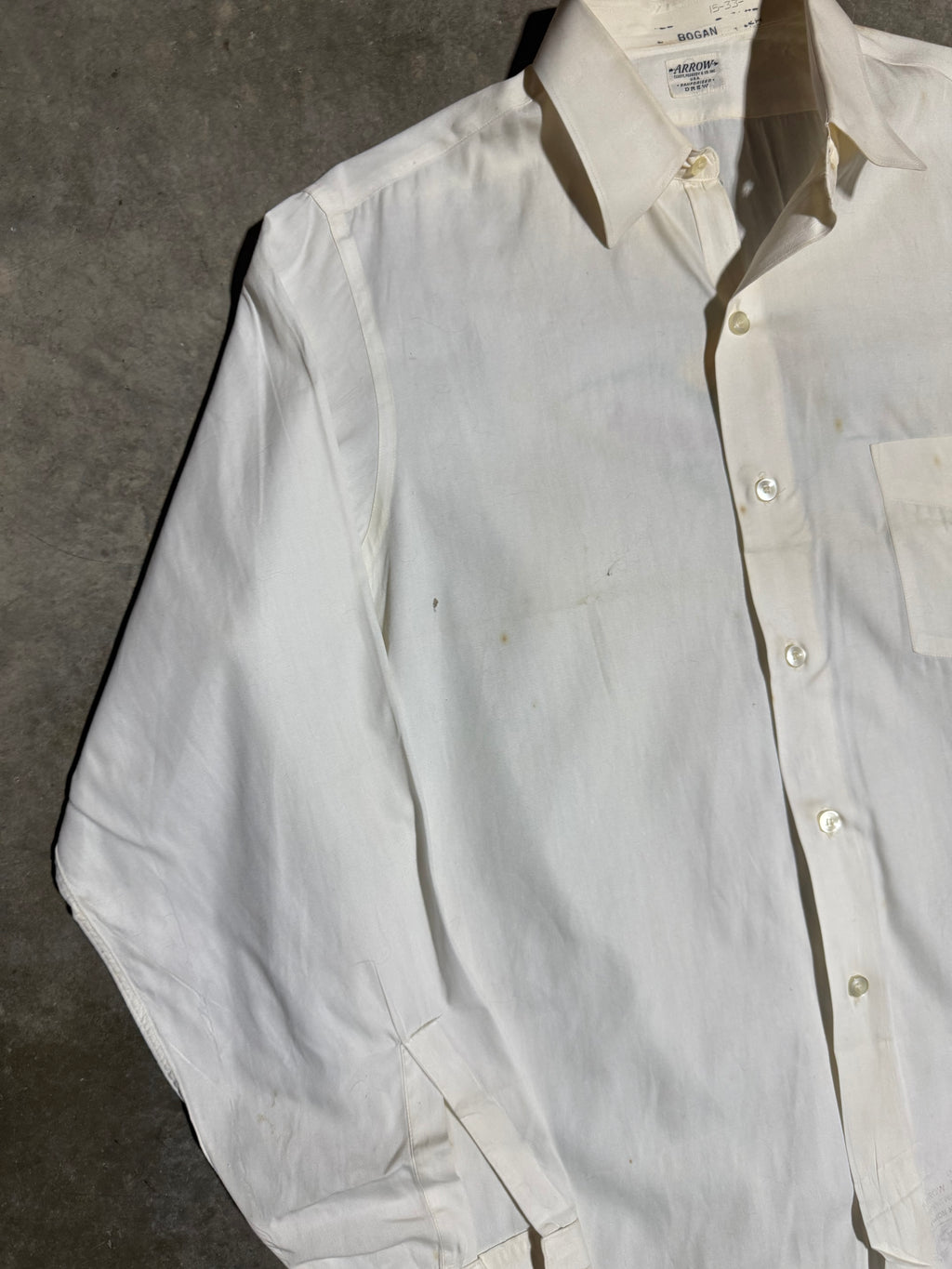 Vintage Distressed 70s Shriners Embroidered Arrow Button Up Shirt (M/L)