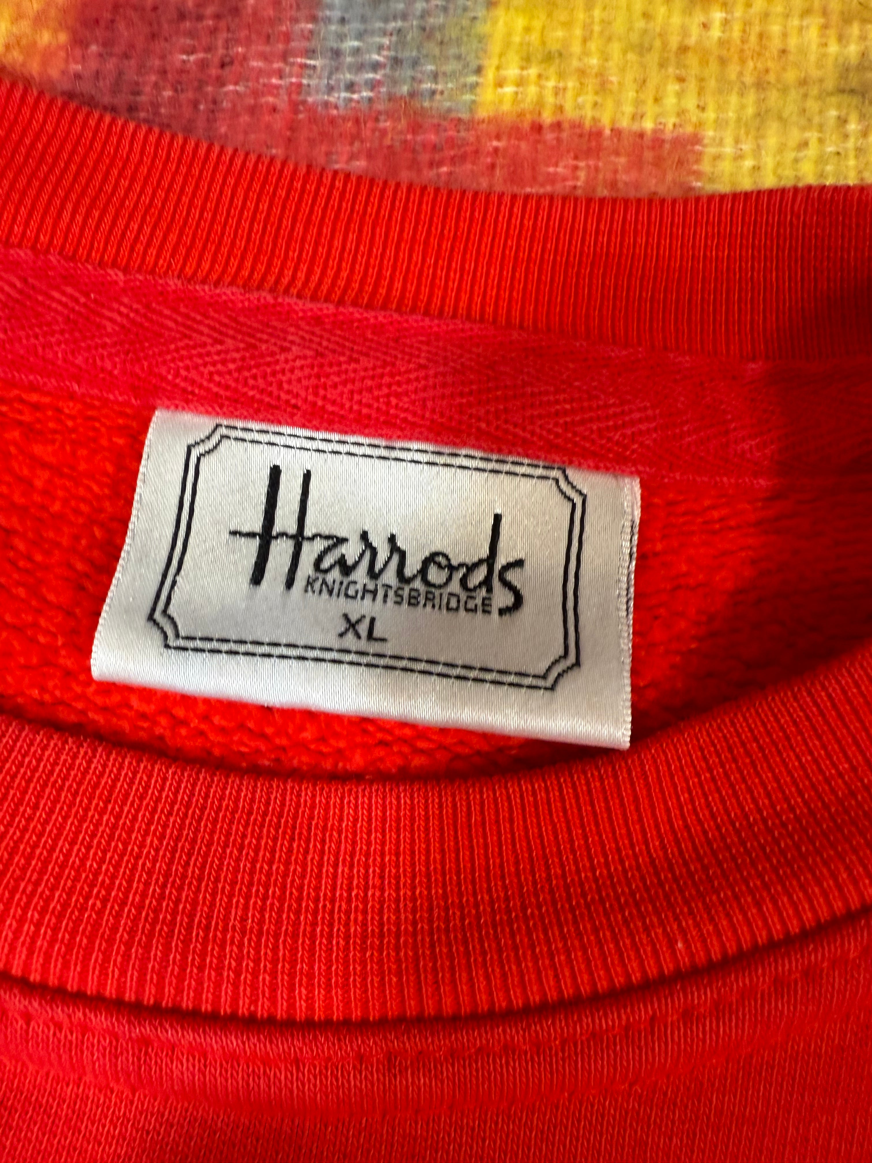 Vintage Harrods London Embroidered Crewneck (XL)