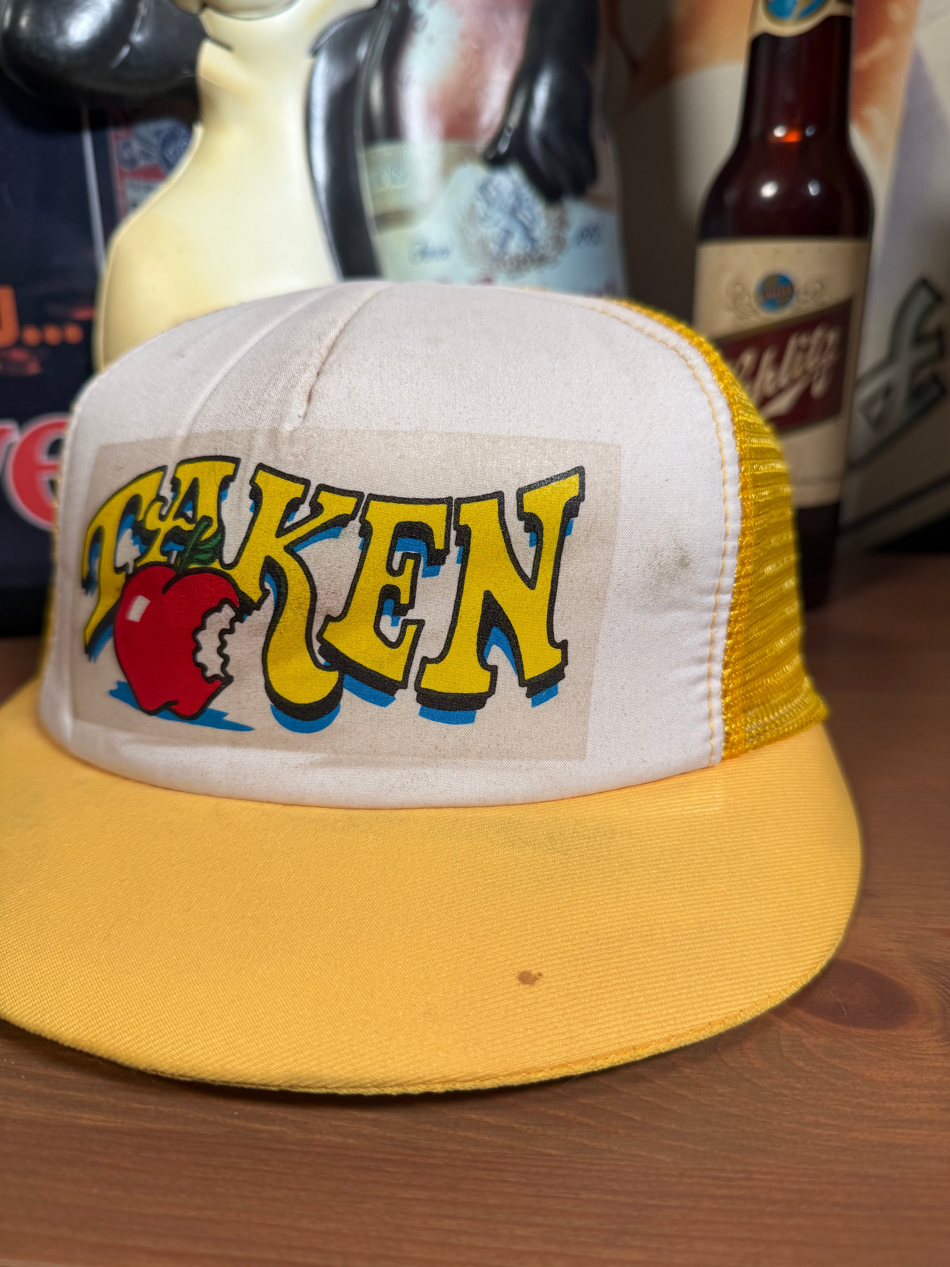 Vintage Taken Apple Short Brim Trucker