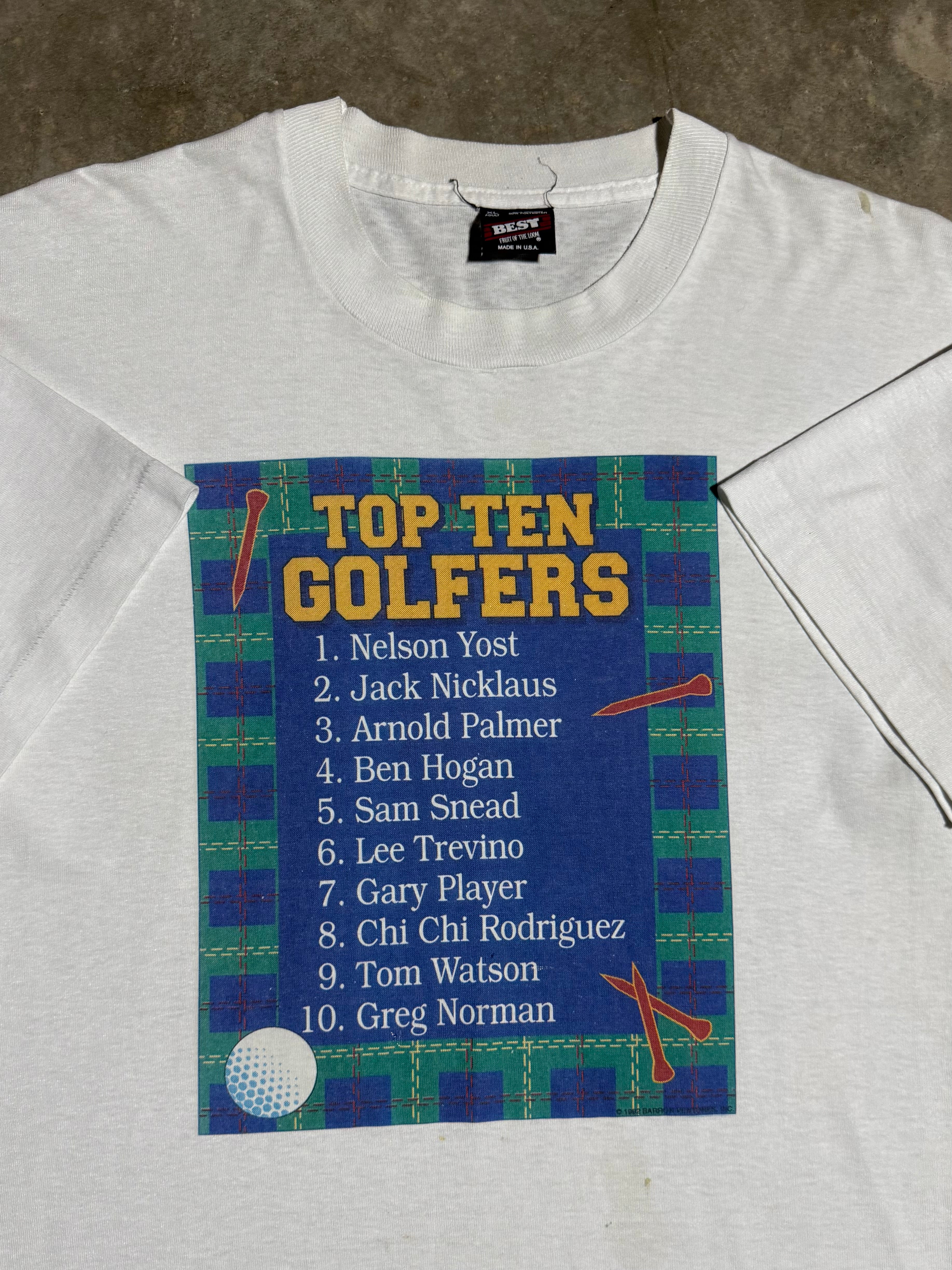 Vintage Top 10 Golfers T-Shirt (XL)