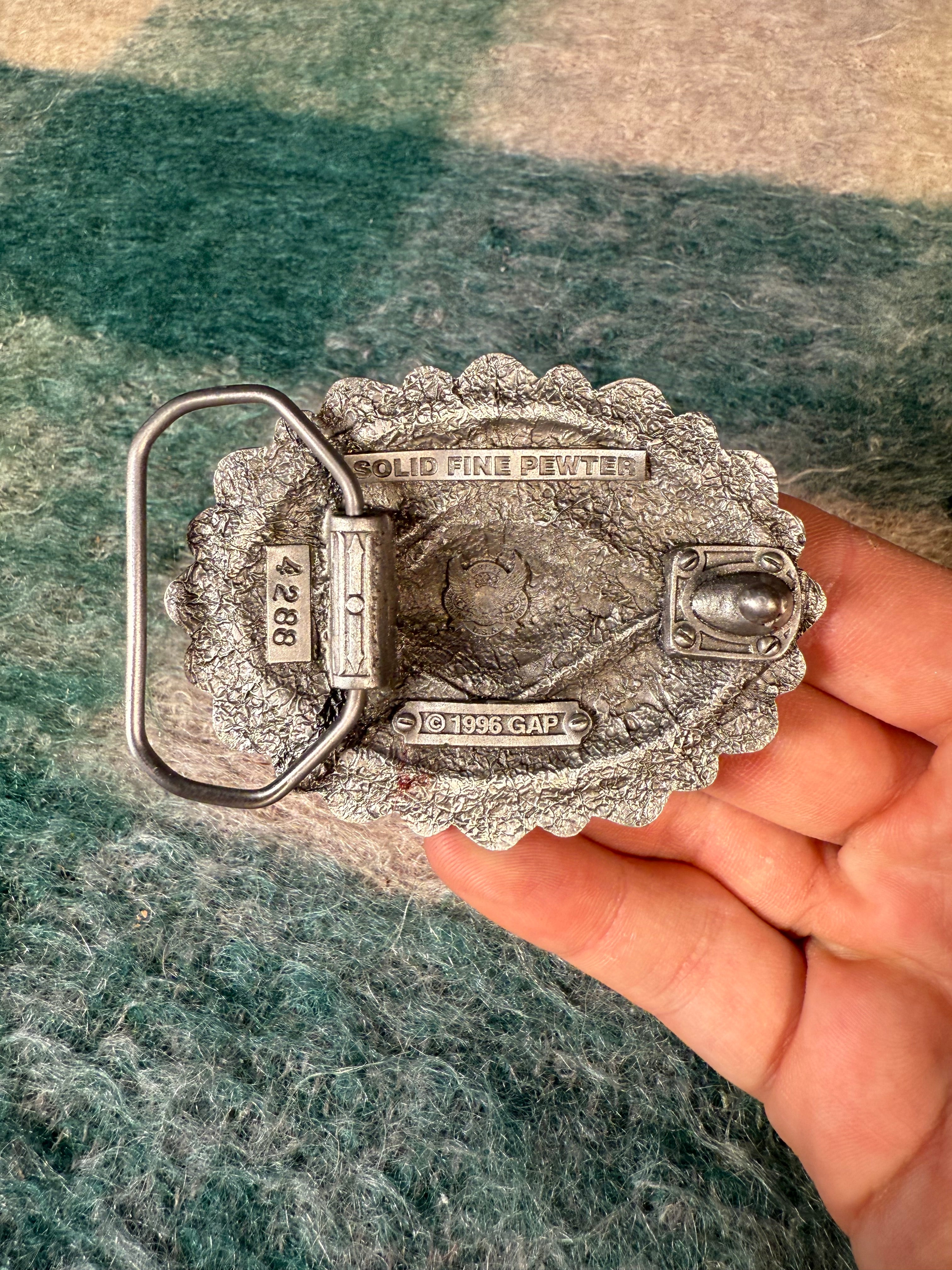 Vintage Rose Western Belt Buckle