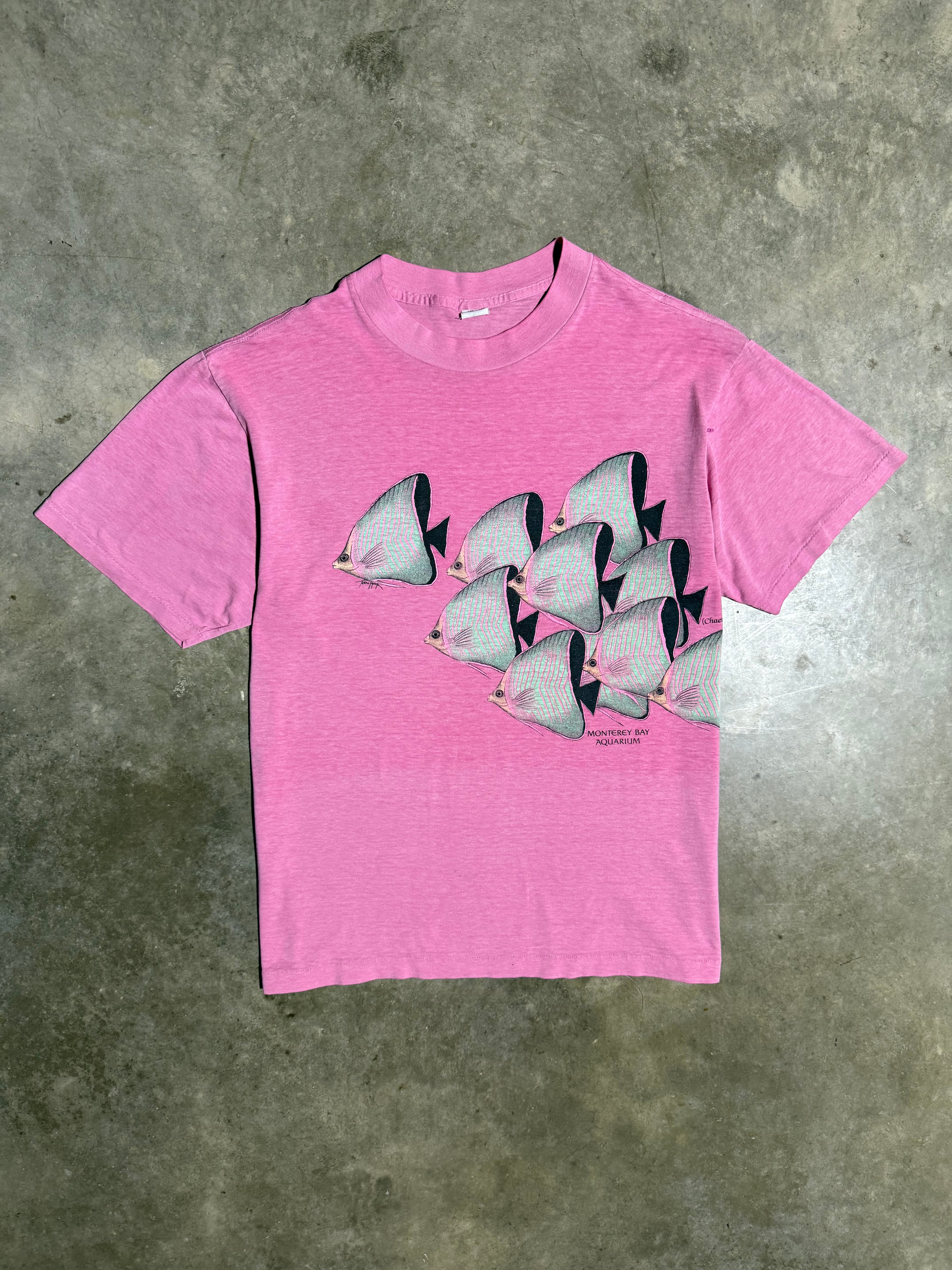 Vintage 80s Monterey Bay Aquarium Fish Tee (M/L)