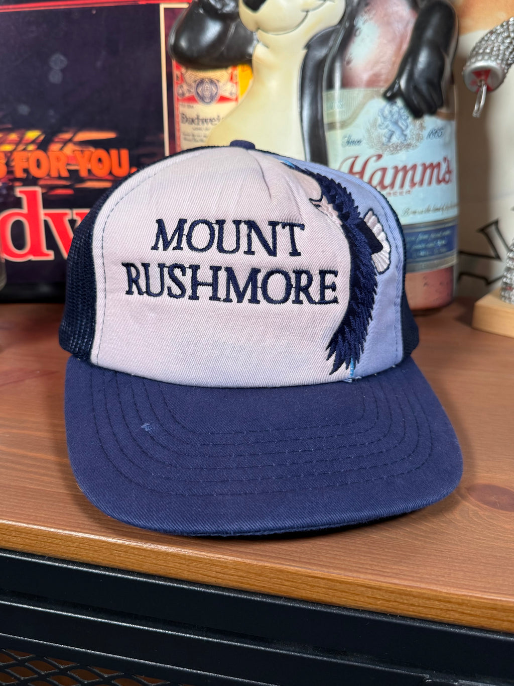 Vintage Mount Rushmore Eagle Trucker Hat