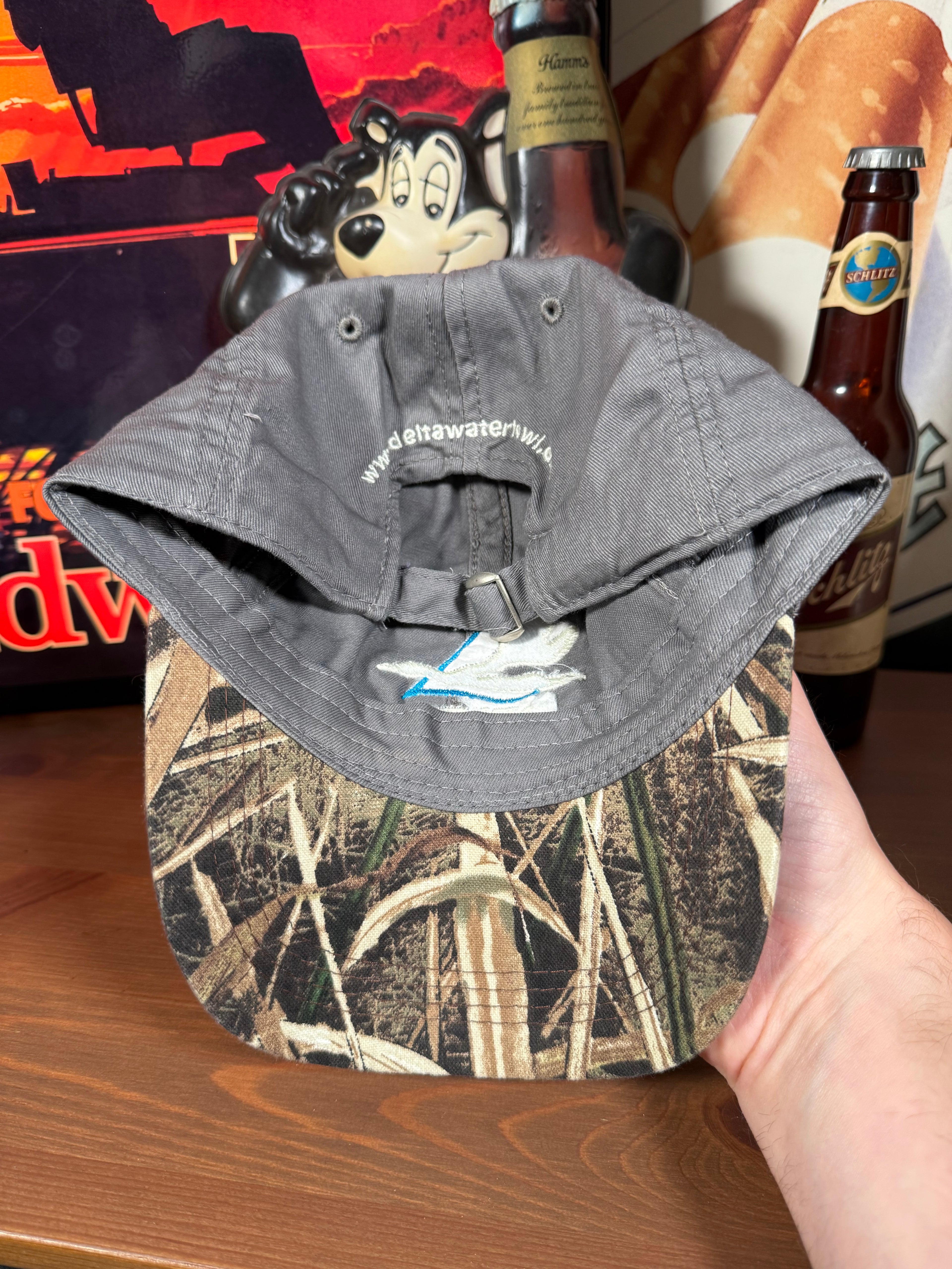 Vintage Y2K Delta Waterfowl Mossy Oak Camo Hat