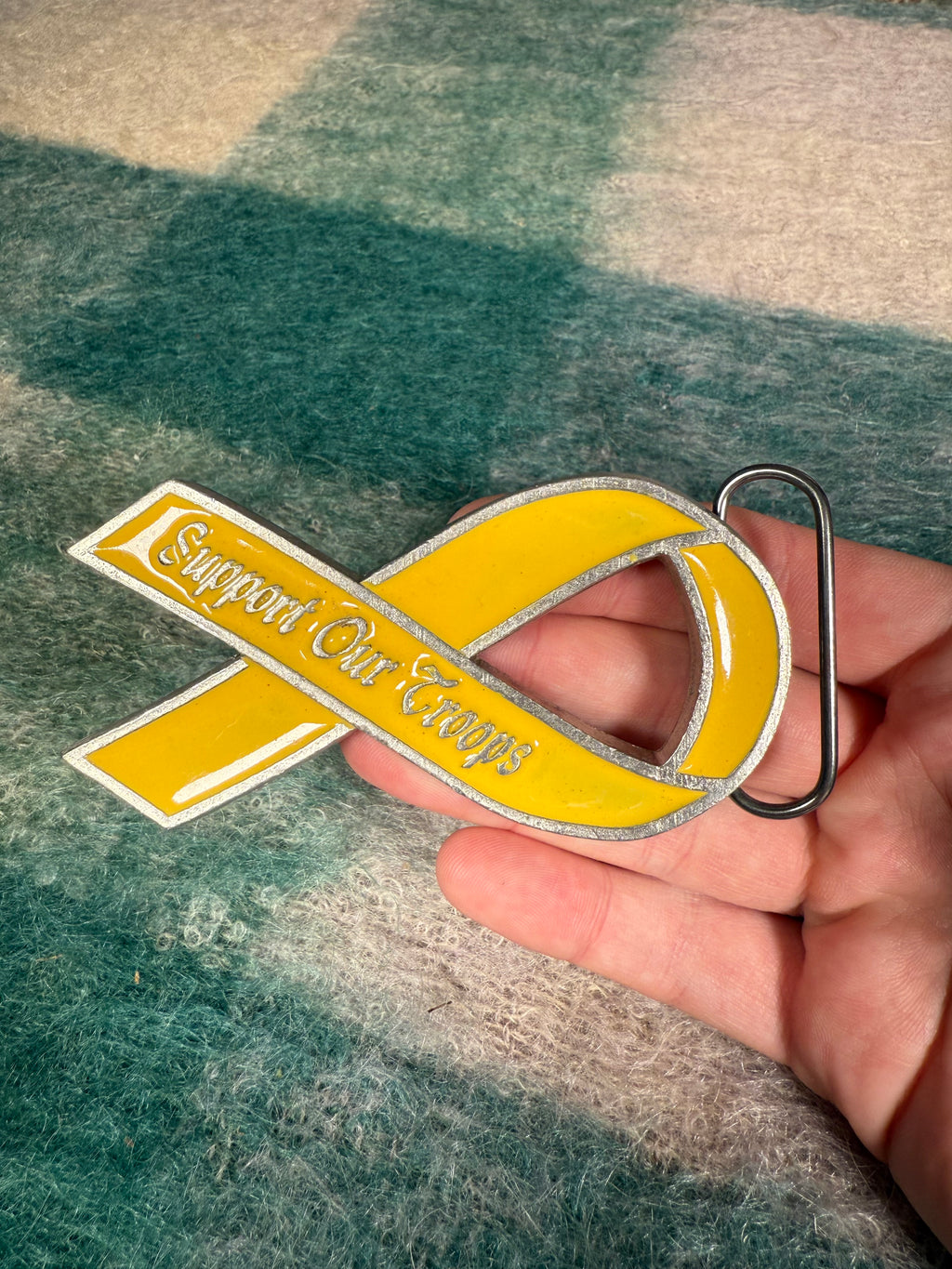 2004 Support Our Troops Ribbon Belt Buckle
