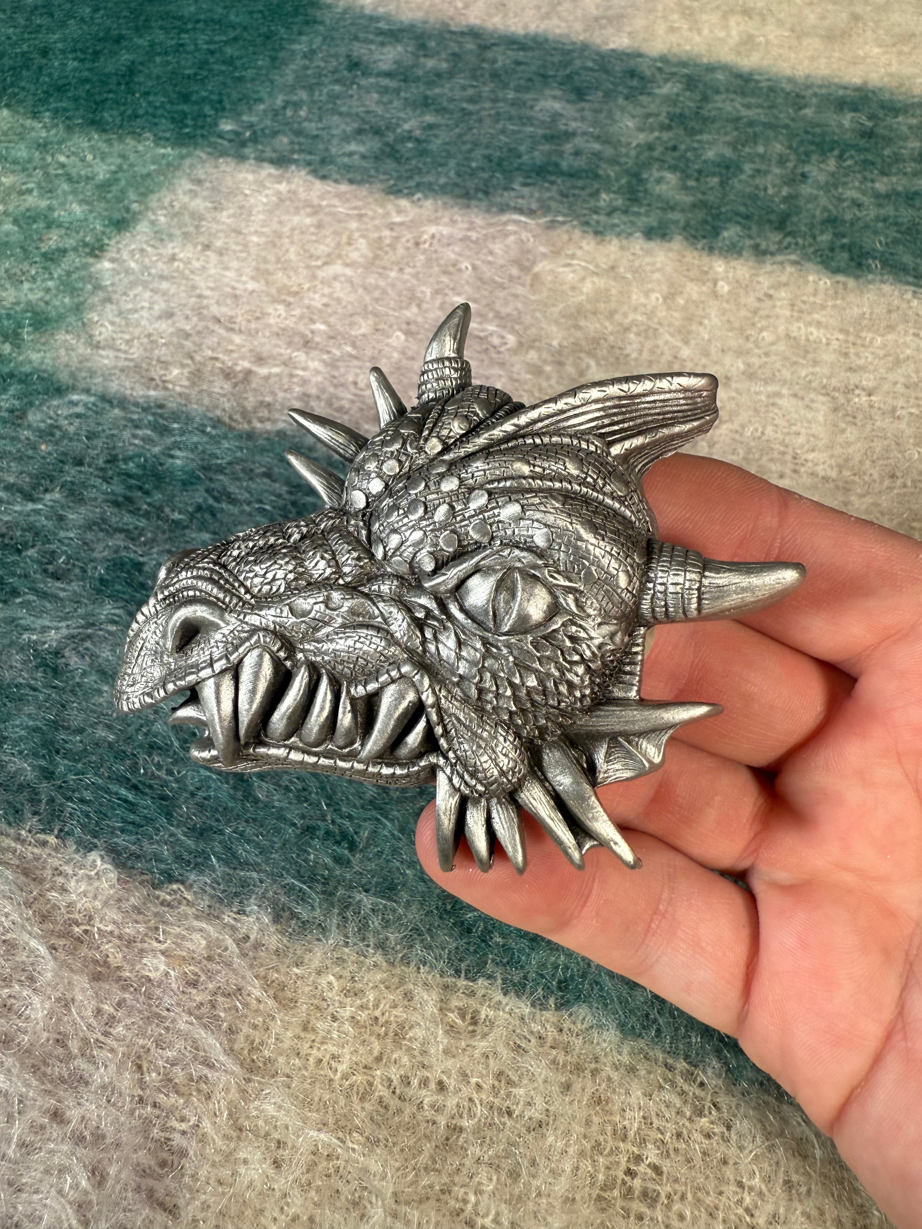 Vintage Dragon Head Belt Buckle