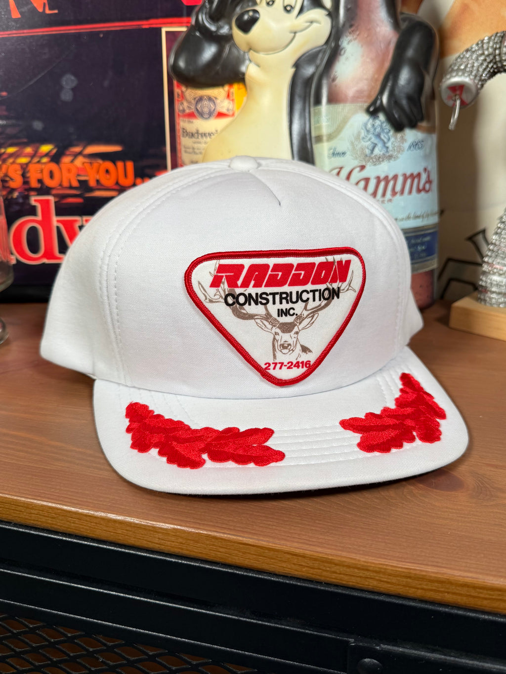 Vintage Raddon Construction Patch Trucker Hat