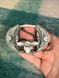 Vintage Zippo Lighter Holder Belt Buckle