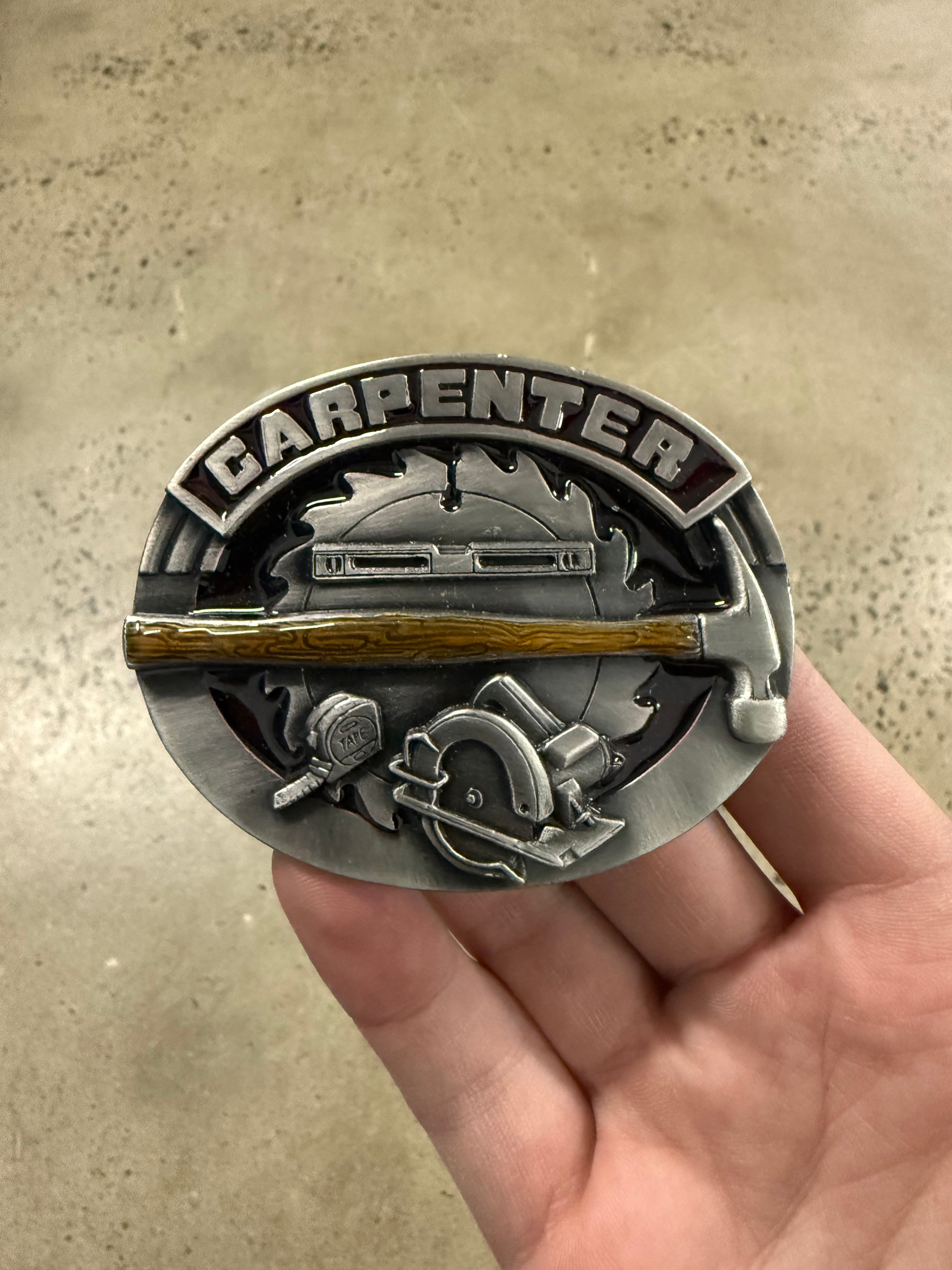 Vintage Carpenter Belt Buckle