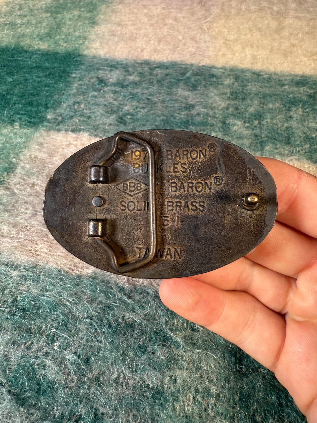Vintage Take Time For Jesus Belt Buckle