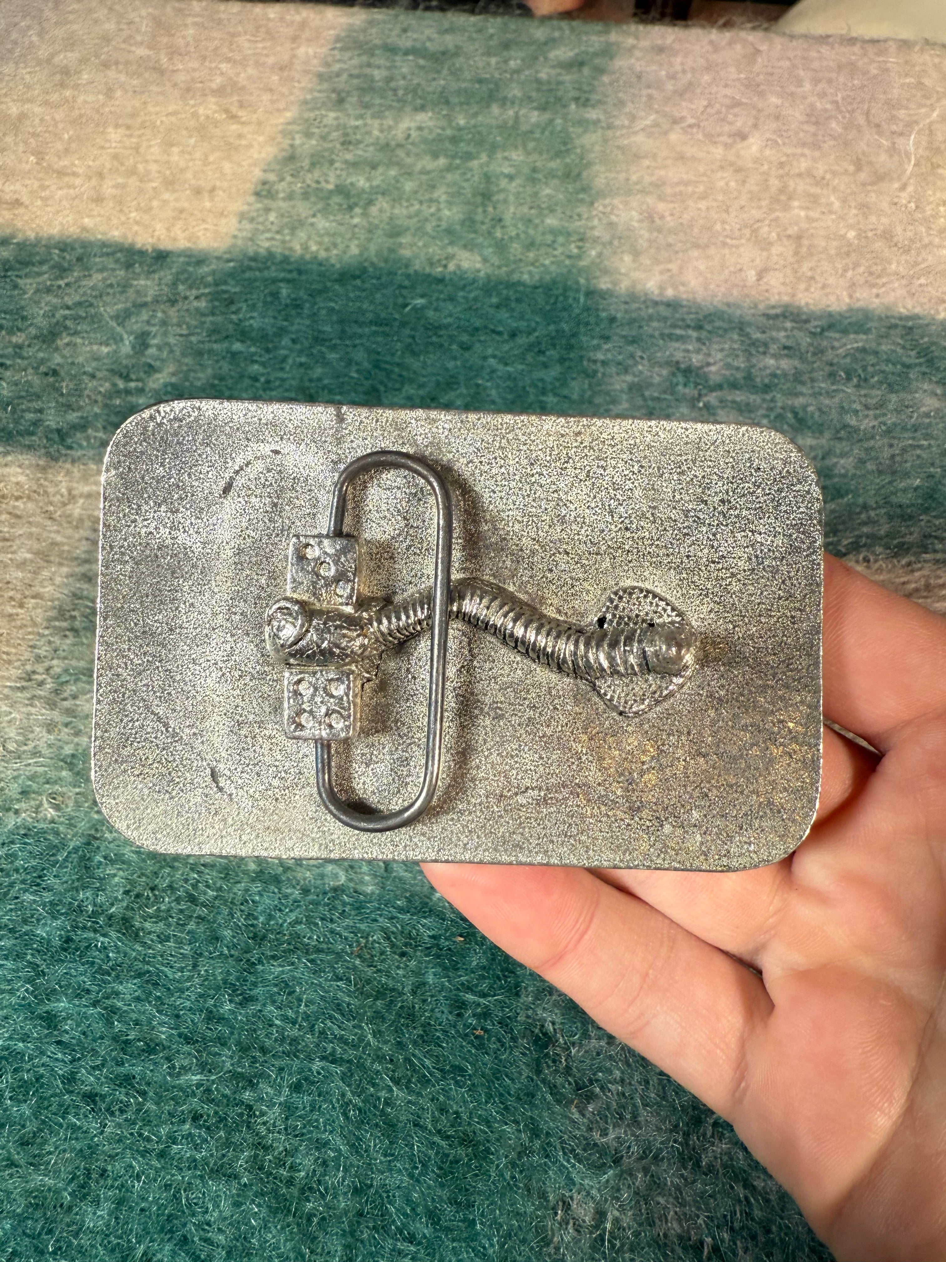 Vintage 2000s Too Many Freaks Not Enough Circuses Belt Buckle