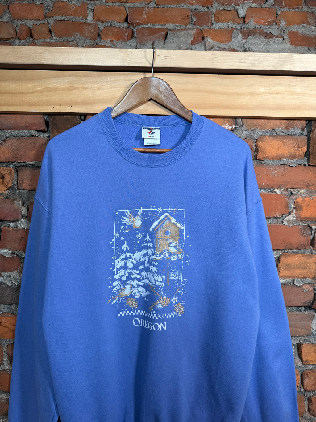 Vintage Unworn Oregon Blue Crewneck (L)