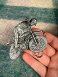 Vintage Dirt Bike 3D Belt Buckle