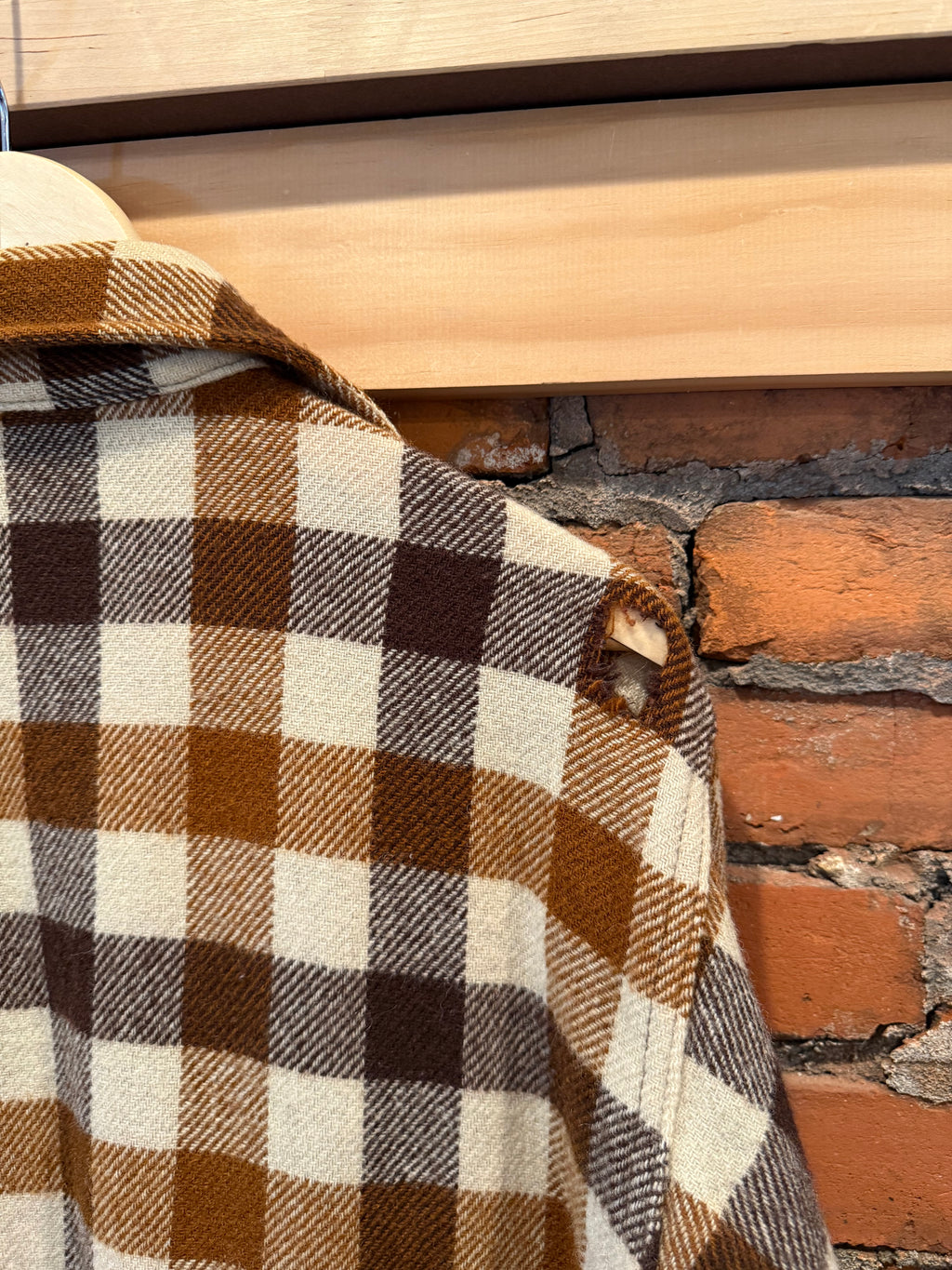 Vintage Woolrich Brown Flannel Shirt (L)
