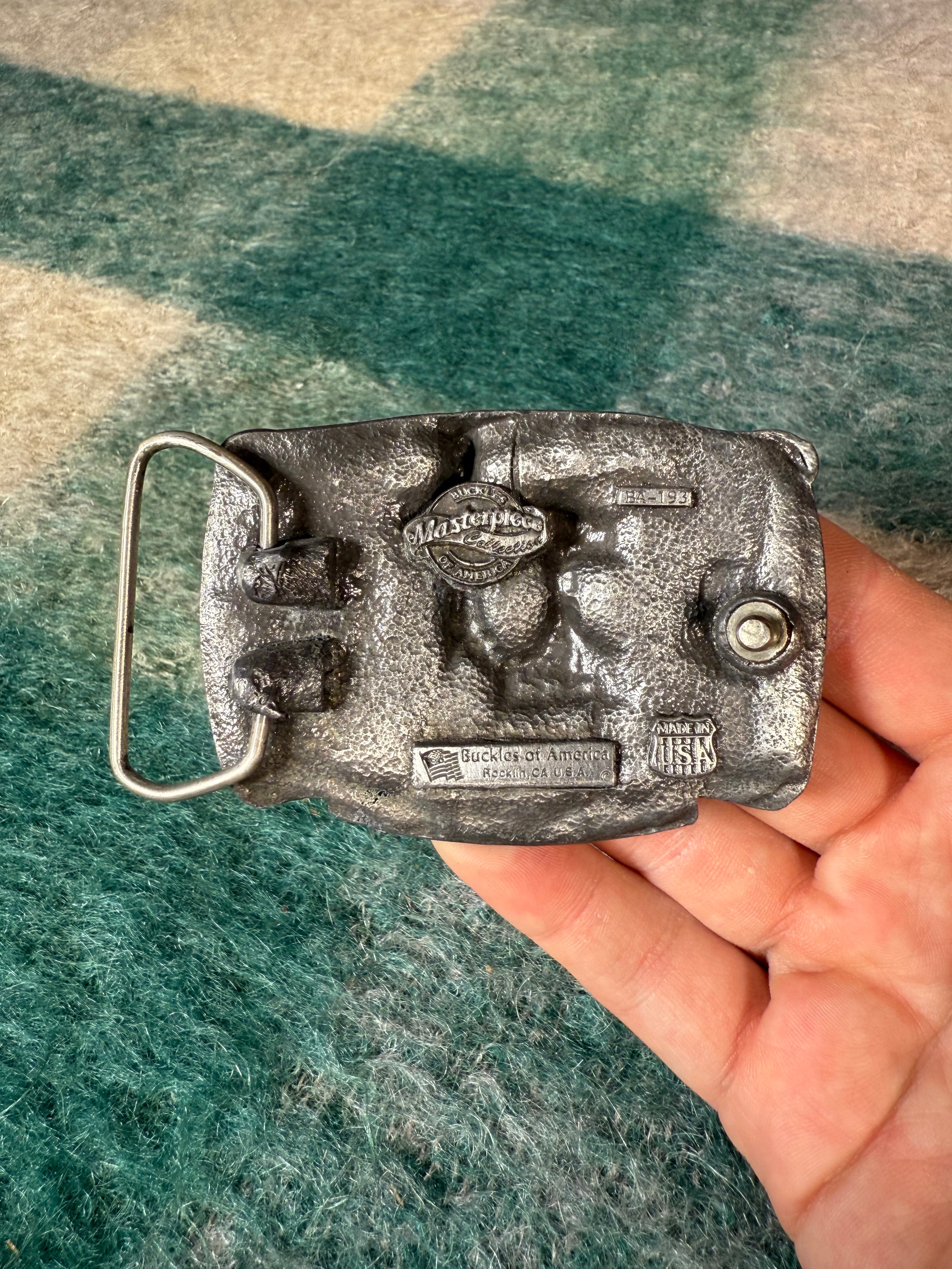 Vintage Western Dancing Belt Buckle