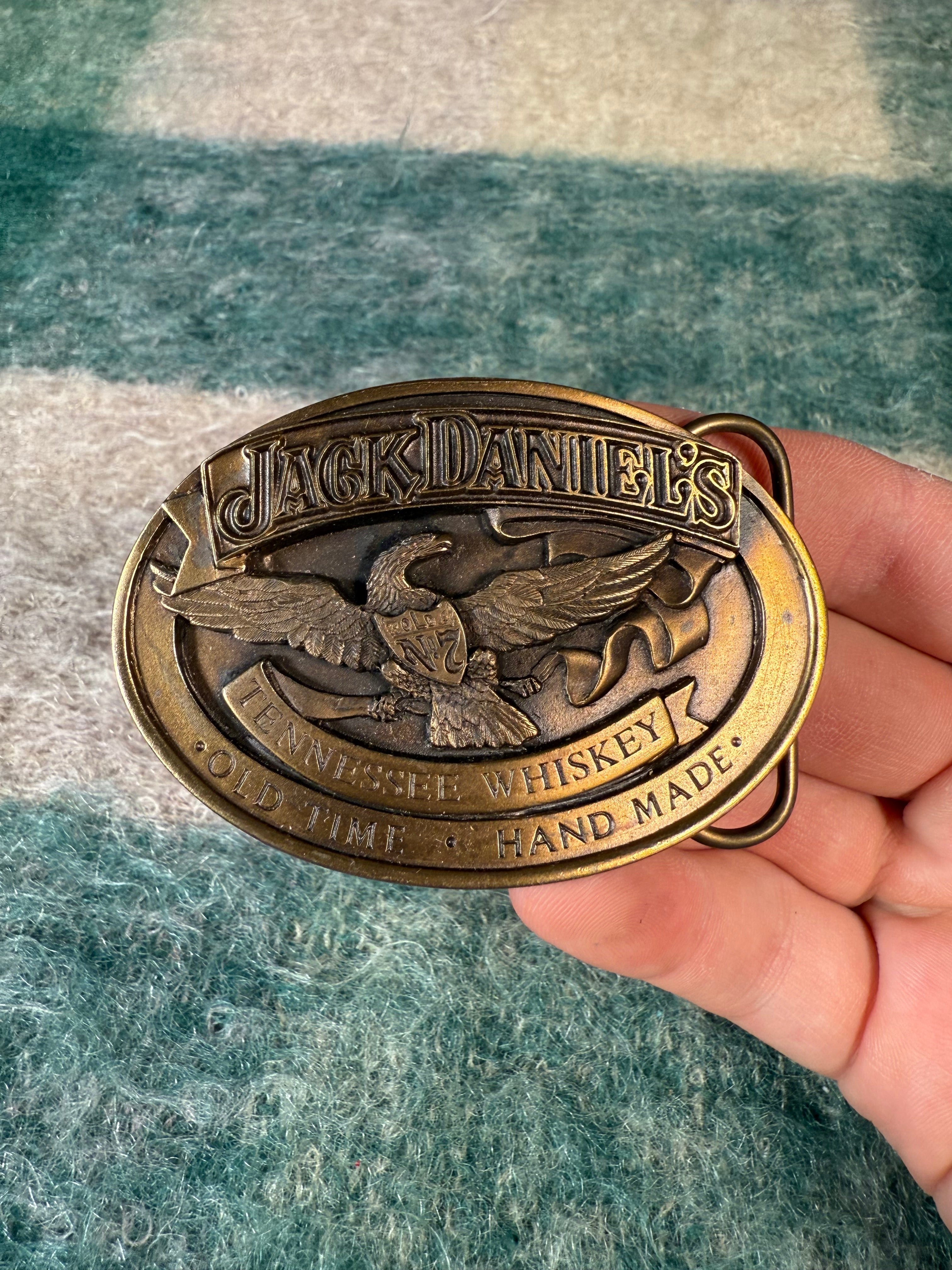 Vintage Jack Daniels Whiskey Eagle Belt Buckle