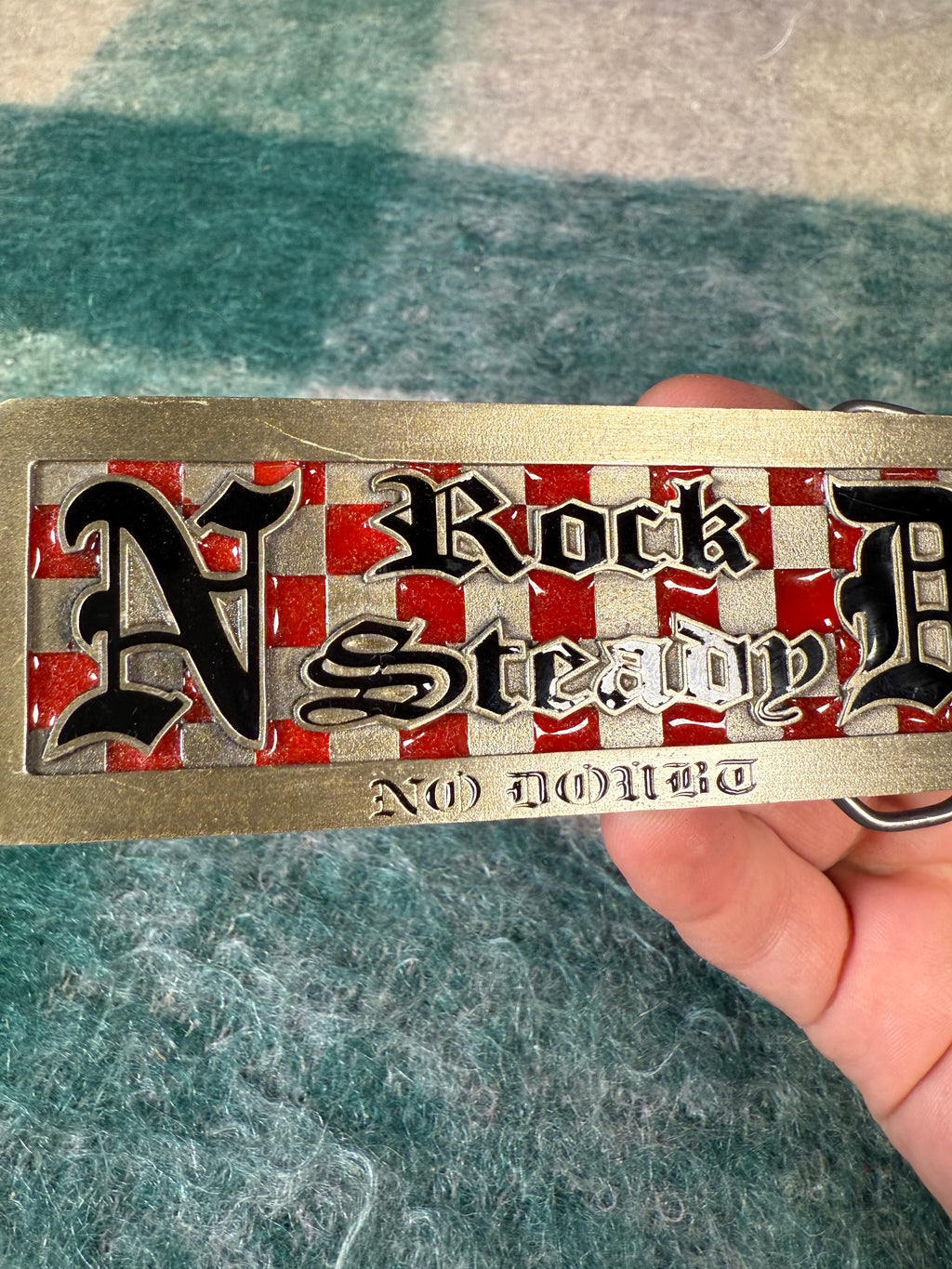 Vintage 2004 No Doubt Rock Steady Belt Buckle By Giant