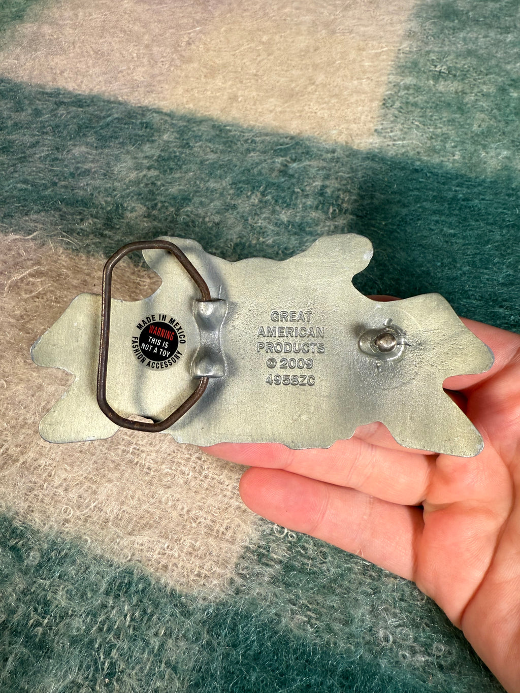 2000s Skull Guitar Belt Buckle