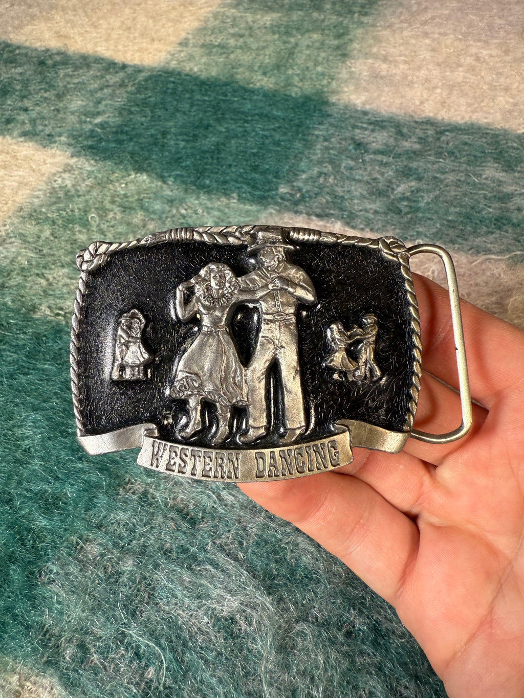 Vintage Western Dancing Belt Buckle