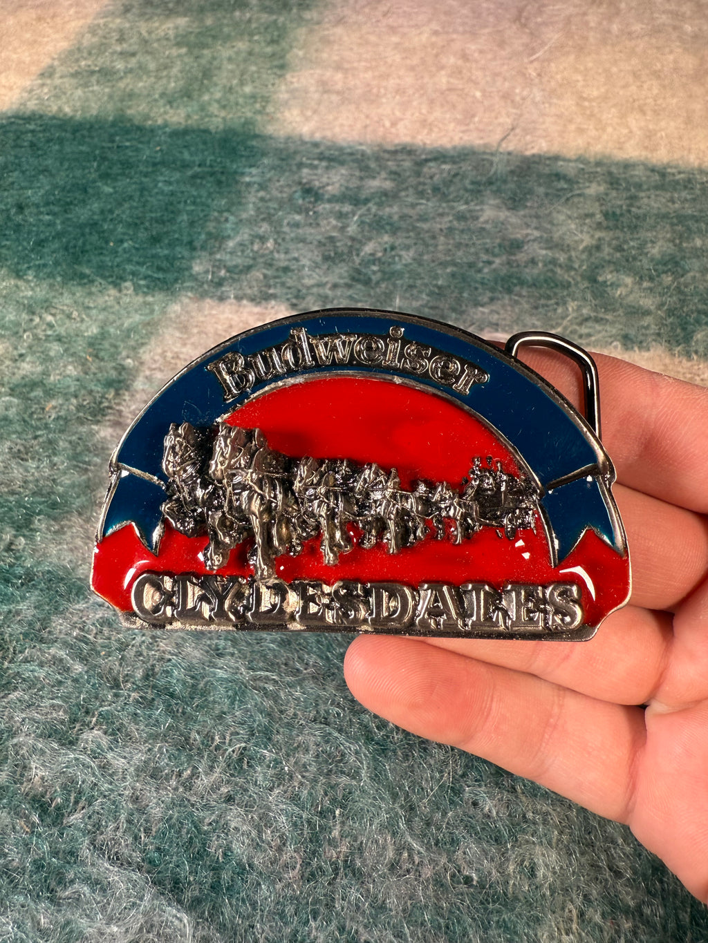 Vintage Budweiser Clydesdales Belt Buckle