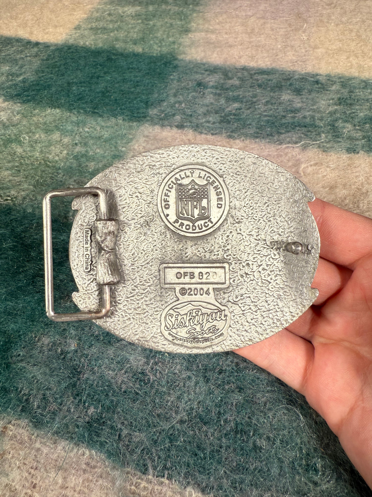 Vintage 2000s Denver Broncos Oversized Belt Buckle