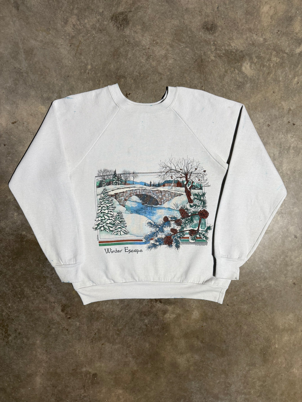 Vintage 80s Winter Escape Crewneck (M)