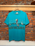 Vintage 90s South Padre Island Double Sided Tee (L)