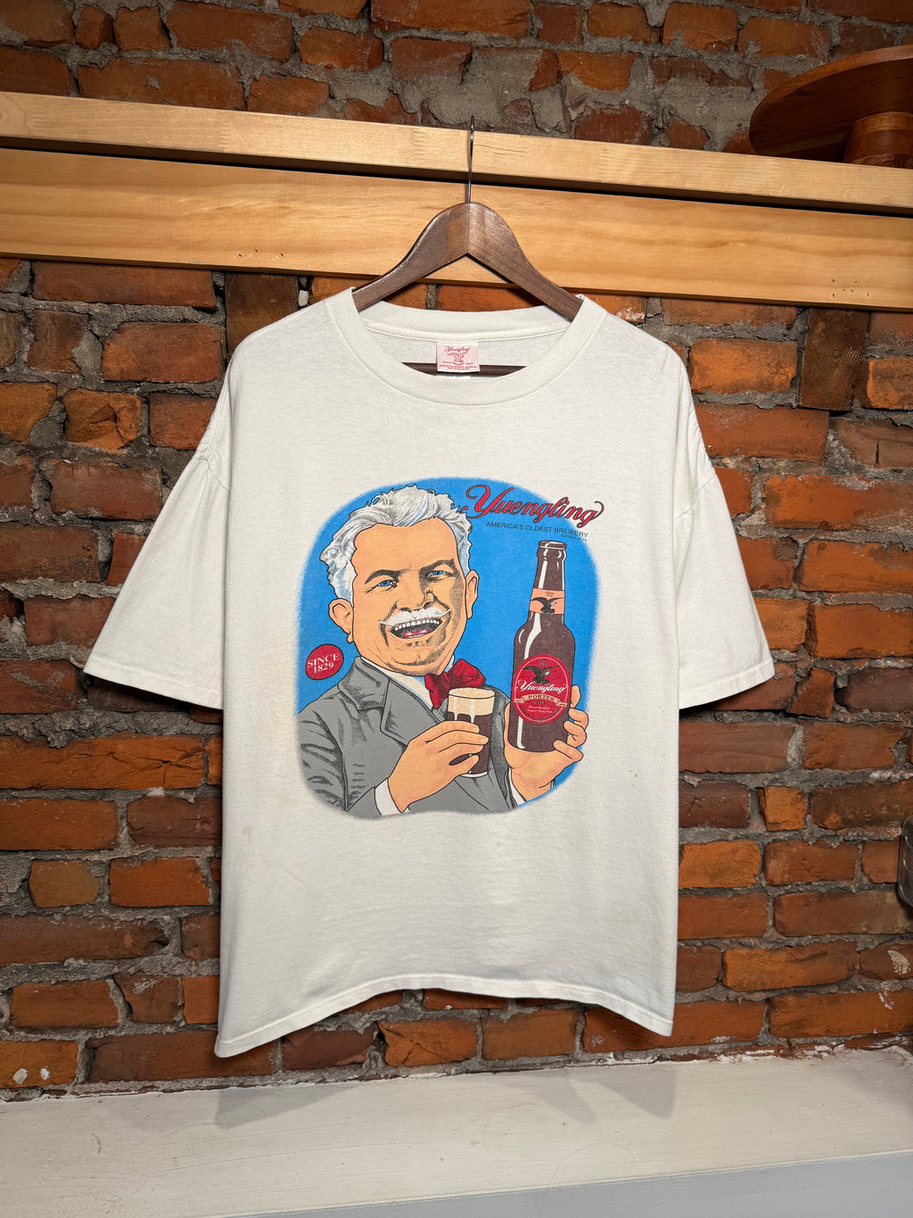Vintage Yuengling Beer Porter Man T-Shirt (XL/XXL Boxy)