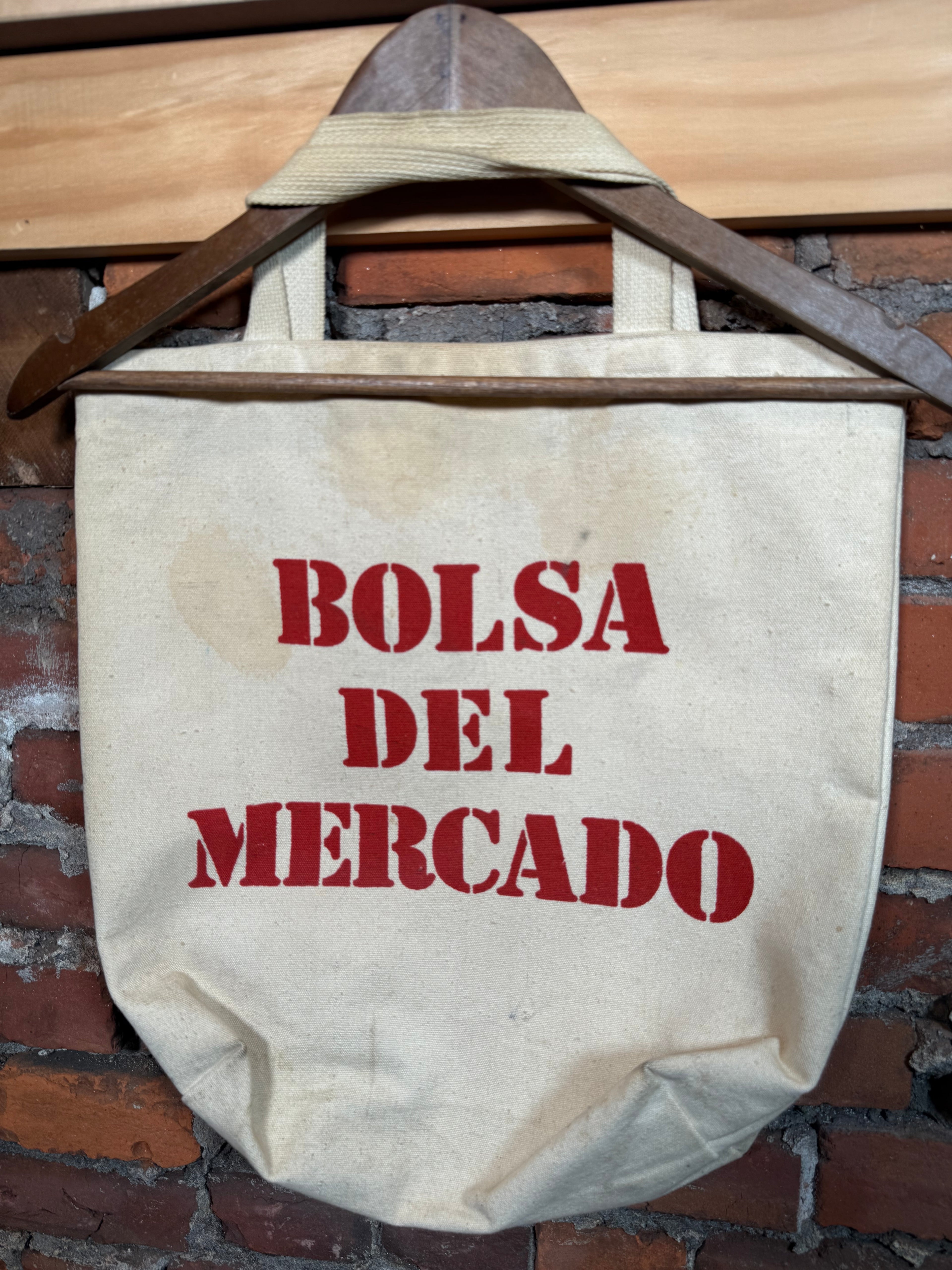 Vintage Bolsa Del Mercado Tote Bag
