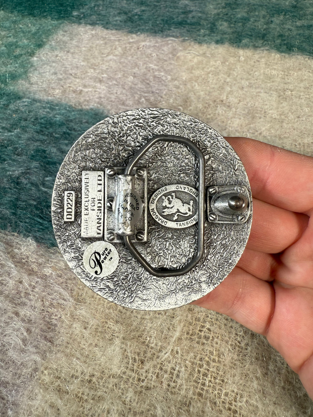 Vintage Celtic Snake Circle Belt Buckle
