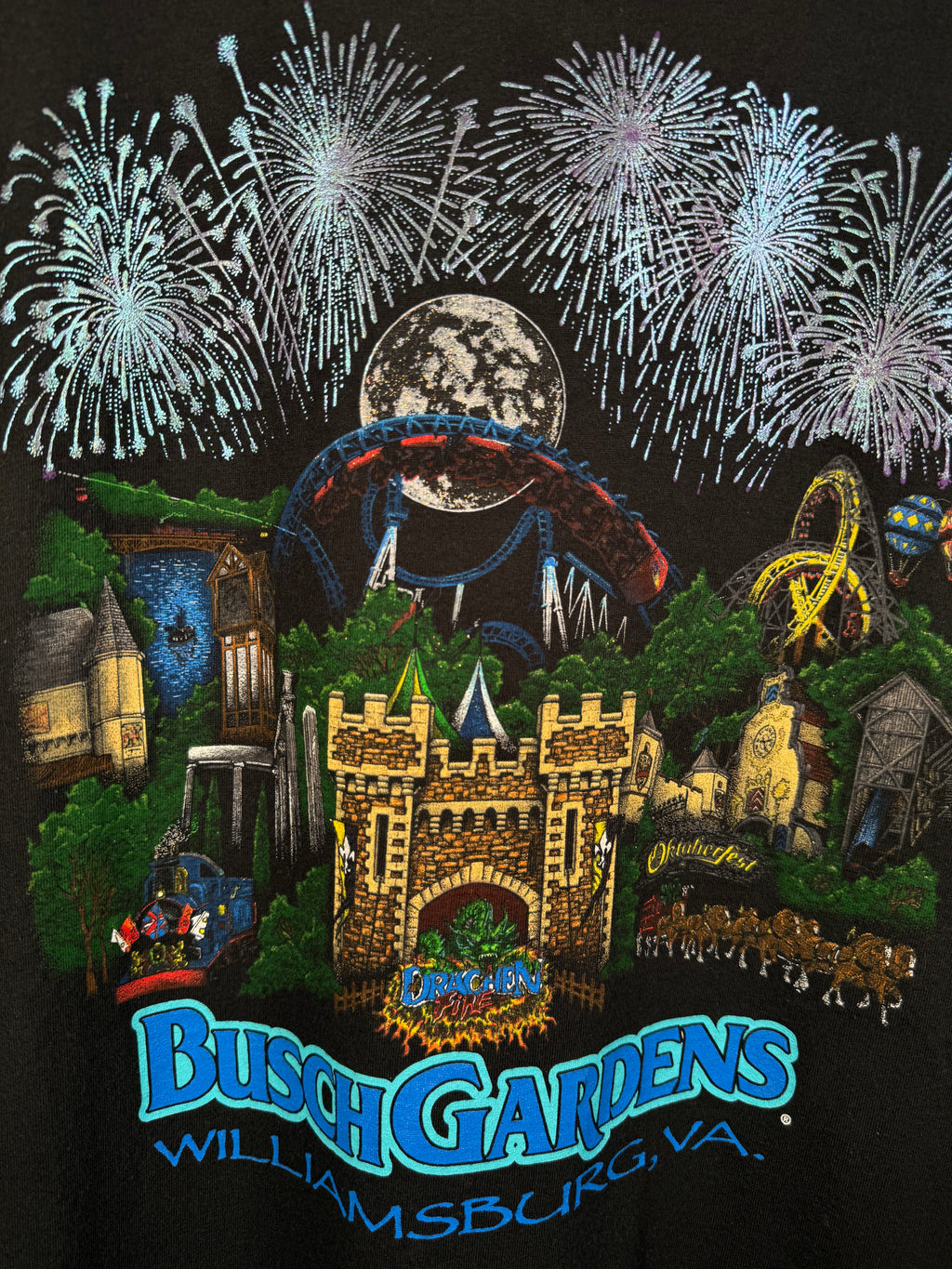 Vintage 90s Busch Gardens Theme Park Tee (XL)