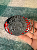 Vintage Las Vegas American Flag Belt Buckle