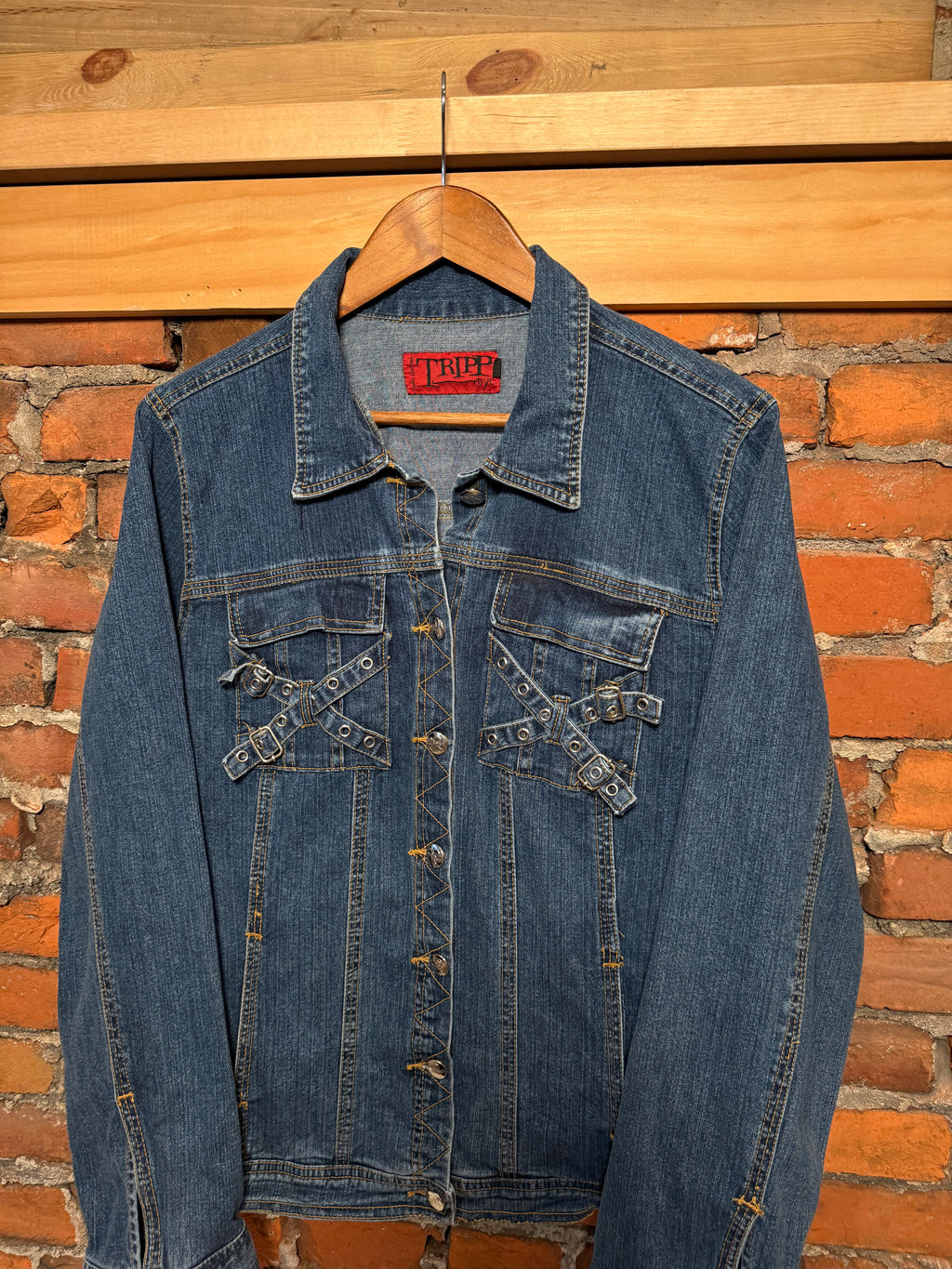 Vintage Y2K Tripp NYC Jean Jacket (Womans 2)