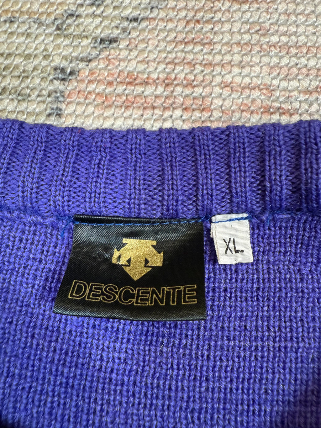 Vintage 80s Descente Purple Sweater (XL)