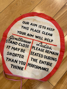 Vintage 50s Novelty Toilet Seat Cover