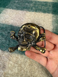 Vintage Skull and Cross Bones Belt Buckle