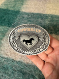 2000s Cowgirl Up Belt Buckle
