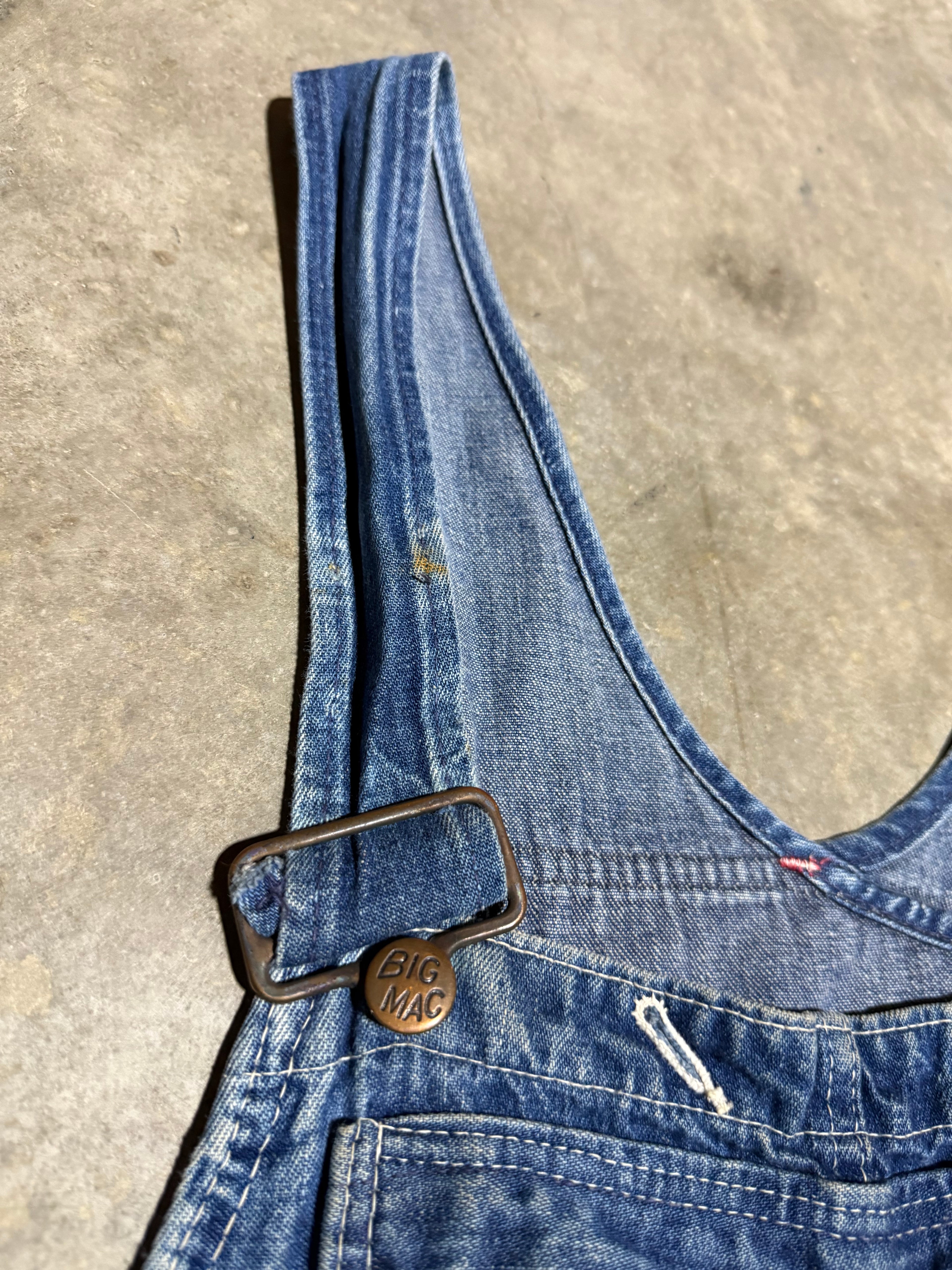 True Vintage JC Penney Big Mac Denim Overalls (32x28)